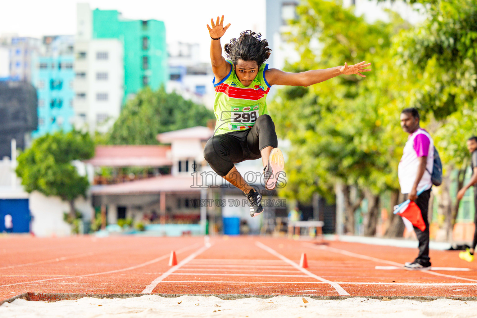 Day 2 of 12th Milo Association Championships was held in Ekuveni Track at Male', Maldives on Friday, 25th April 2025. Photos: Hassan Simah / images.mv