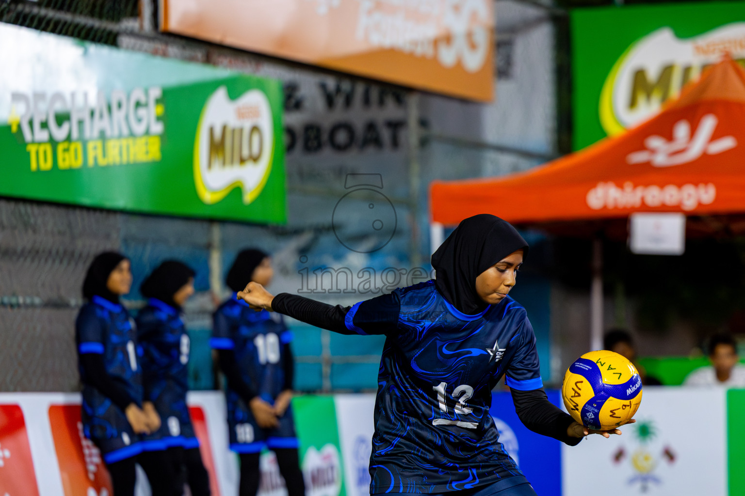 Raajje Volley Club vs Club Rising Star Academy in Milo National Junior Volleyball Championship 2025 Day 4 was held on Tuesday, 25th November 2025 at Ekuveni Turf Court Male', Maldives. Photos: Nausham Waheed / images.mv