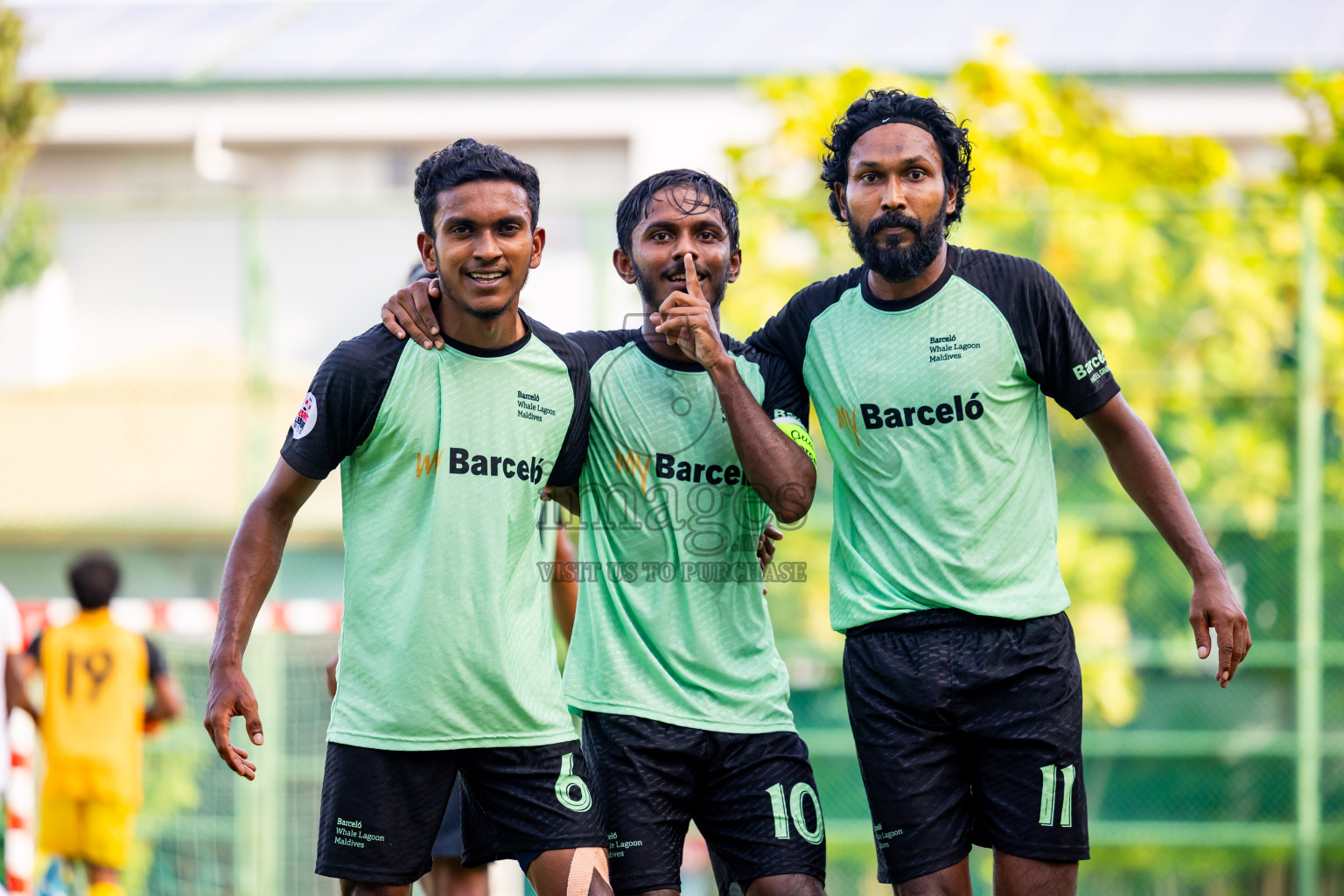 Kuramathi vs Barcelo in Day 6 of Resort League 2025 (Ari Zone) was held on Wednesday, 25th June 2025 in Conrad Maldives Rangali Island, Alif Dhaalu Atoll, Maldives. Photos: Nausham Waheed / images.mv