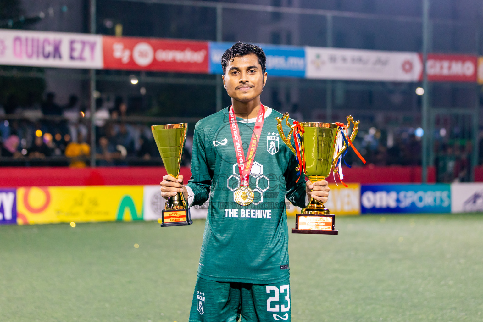 Th Thimarafushi vs Th Hirilandhoo in Thaa Atoll Finals Day 26 of Golden Futsal Challenge 2025 was held on Thursday , 30th January 2025, in Hulhumale', Maldives. Photos: Nausham Waheed / images.mv