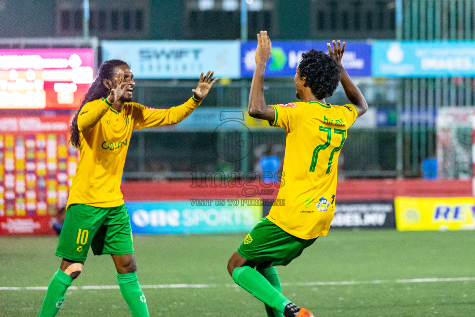 GDh. Vaadhoo VS GDh. Gadhdhoo in Day 23 of Golden Futsal Challenge 2024 was held on Tuesday , 6th February 2024 in Hulhumale', Maldives 
Photos: Hassan Simah / images.mv