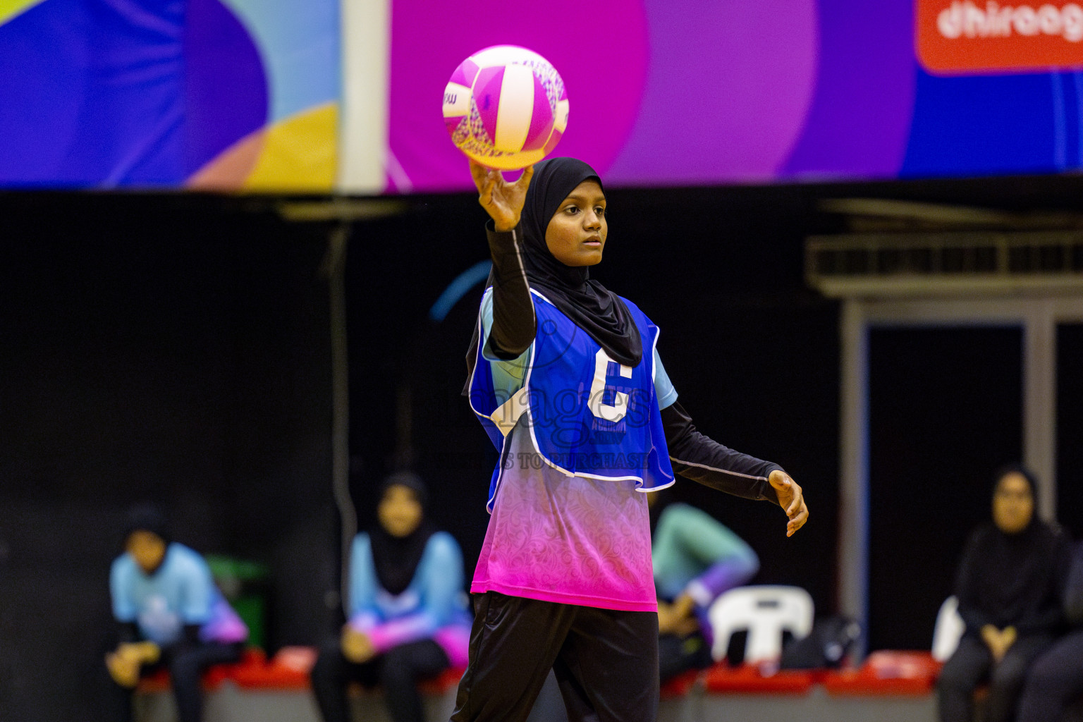 Young Netters B vs N Sports Academy B in Day 3 of 3rd Netball Junior Championship, held at Social Center on Tuesday, 21st January 2025 . Photos: Nausham Waheed / images.mv