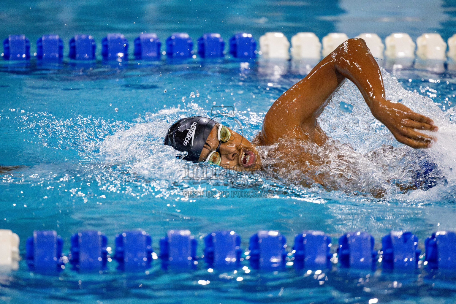 Day 4 of National Swimming Championship 2024 held in Hulhumale', Maldives on Monday, 16th December 2024. Photos: Hassan Simah / images.mv