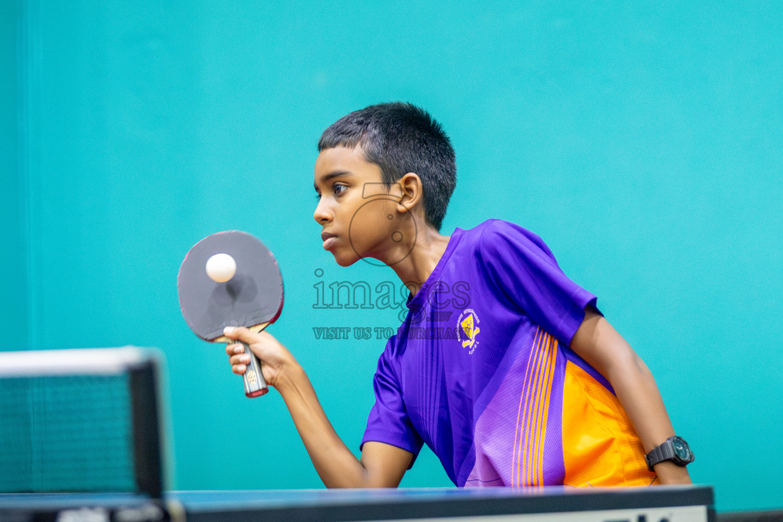 Day 3 of Interschool Table Tennis Tournament 2025 held at Male' TT Hall, Male', Maldives on Saturday, 17th May 2025. Photos By: Mohamed Mahfooz Moosa / images.mv