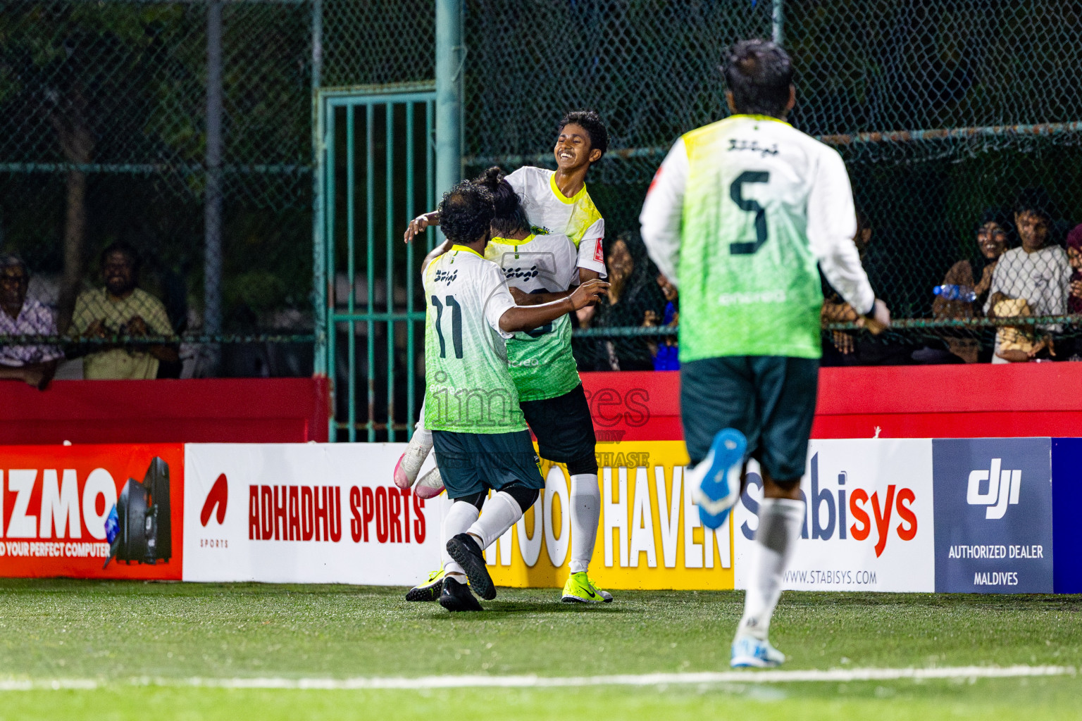 HDH Kumundhoo vs Hdh Vaikaradhoo in Day 5 of Golden Futsal Challenge 2025 on Thursday, 9th January 2025, in Hulhumale', Maldives Photos: Nausham waheed / images.mv