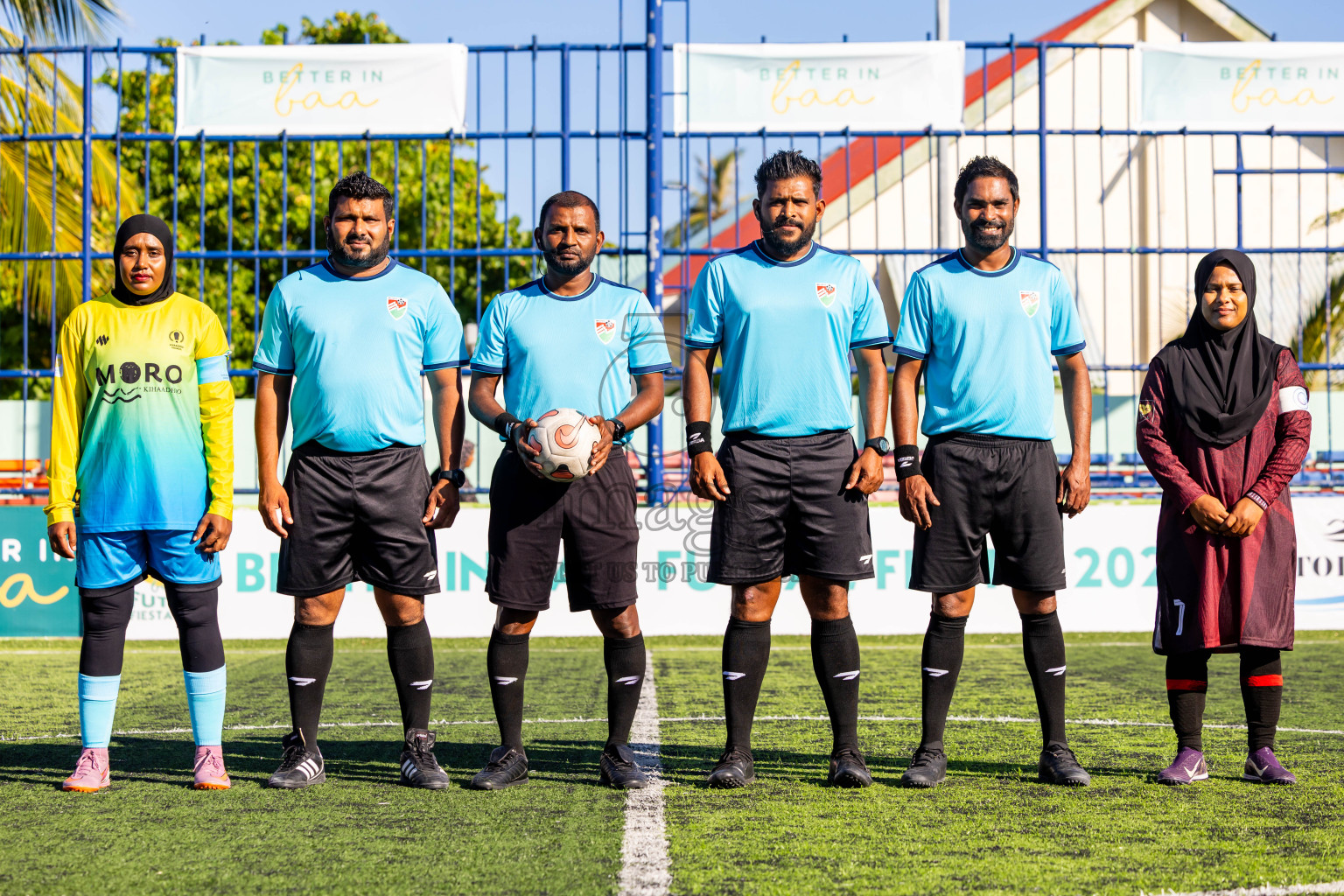 Kihaadhoo vs Hithaadhoo in Day 3 of Better in Baa Futsal Fiesta 2025 Woman's division held in B. Eydhafushi, Maldives on Friday, 7th November 2025. Photos: Nausham Waheed / images.mv