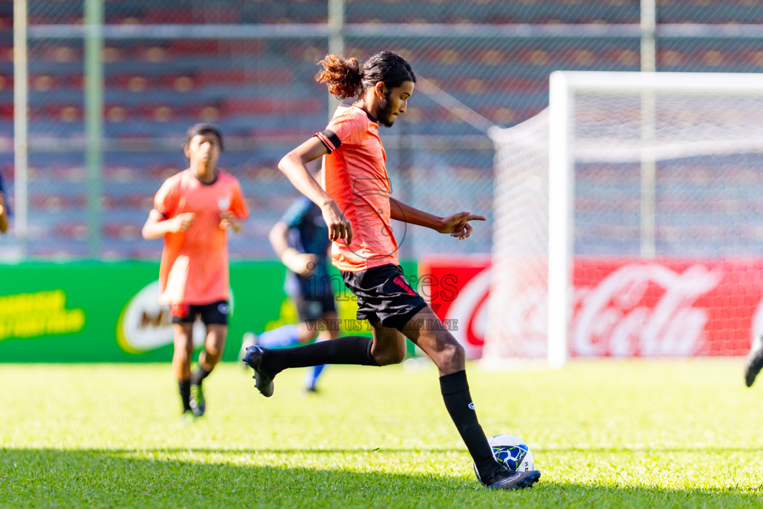 Super United Sports vs Club Eagles in Day 7 of Under 19 Youth Championship 2024 was held at National Stadium in Male', Maldives on Monday, 27th June 2024. Photos: Nausham Waheed / images.mv