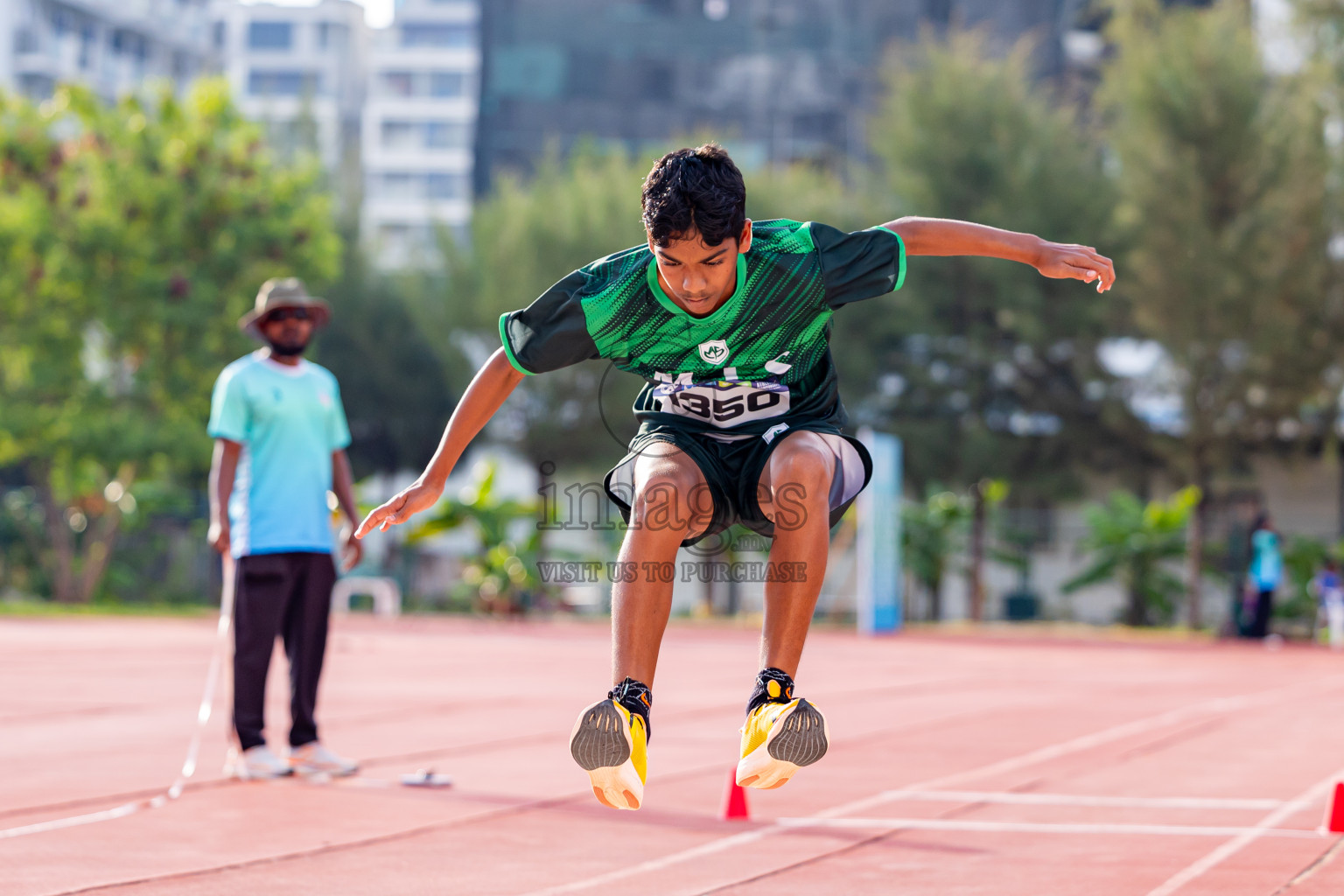 Day 3 of MWSC Interschool Athletics Championships 2024 held in Hulhumale Running Track, Hulhumale, Maldives on Monday, 11th November 2024. Photos by: Nausham Waheed / Images.mv