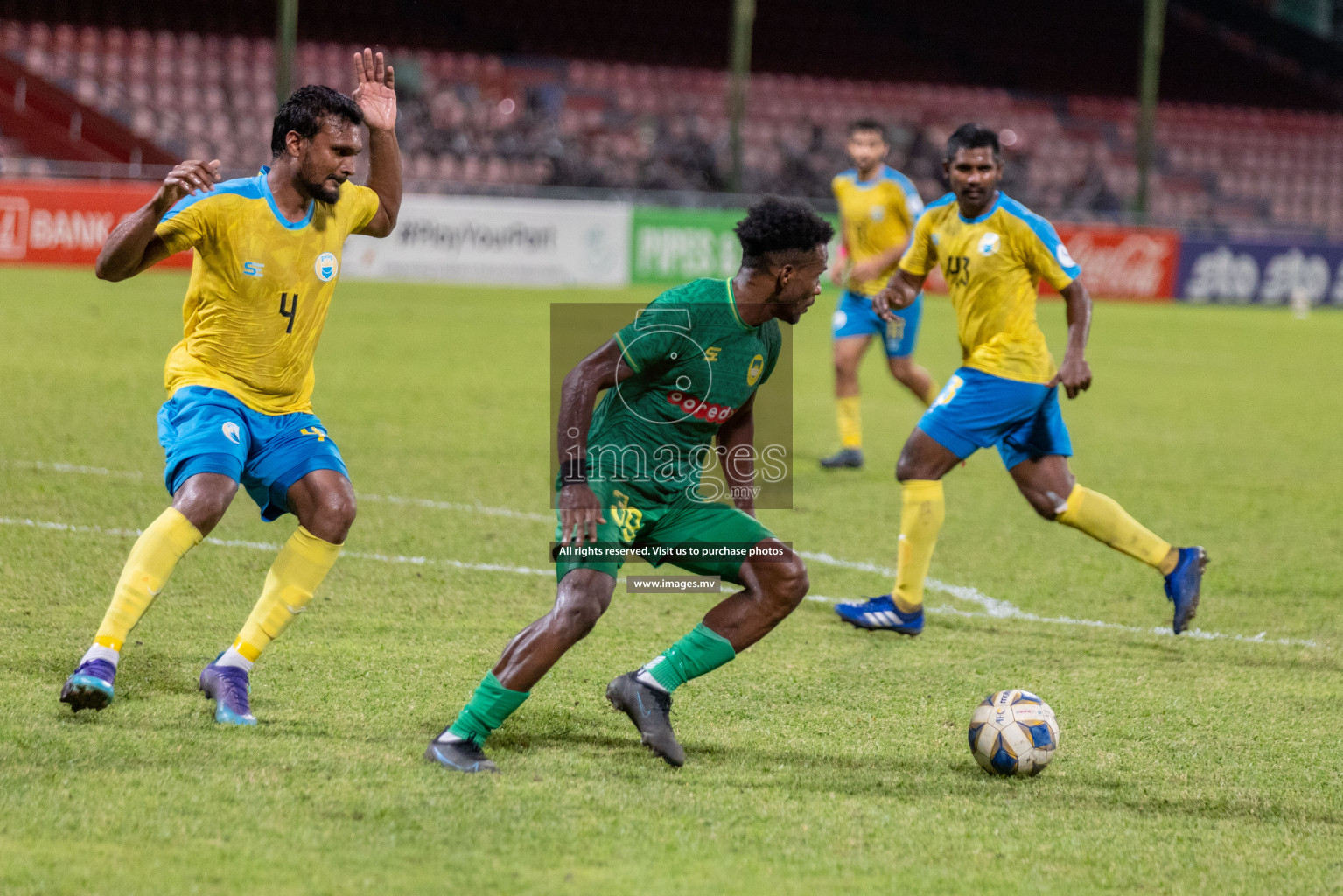 Club Valencia vs Maziya SRC in Ooredoo Dhivehi Premier League 2021/22 on 06 July 2022, held in National Football Stadium, Male', Maldives