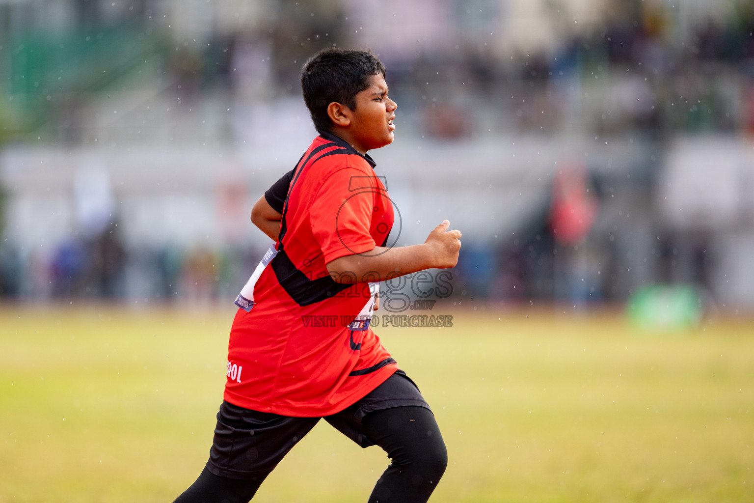 Day 3 of MWSC Interschool Athletics Championships 2024 held in Hulhumale Running Track, Hulhumale, Maldives on Monday, 11th November 2024. 
Photos by: Hassan Simah / Images.mv