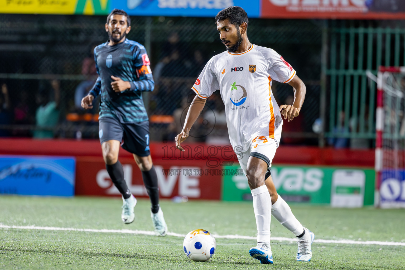 Th Hirilandhoo vs Th Buruni in Day 10 of Golden Futsal Challenge 2025 was held on Tuesday, 14th January 2025, in Hulhumale', Maldives Photos: Ismail Thoriq / images.mv