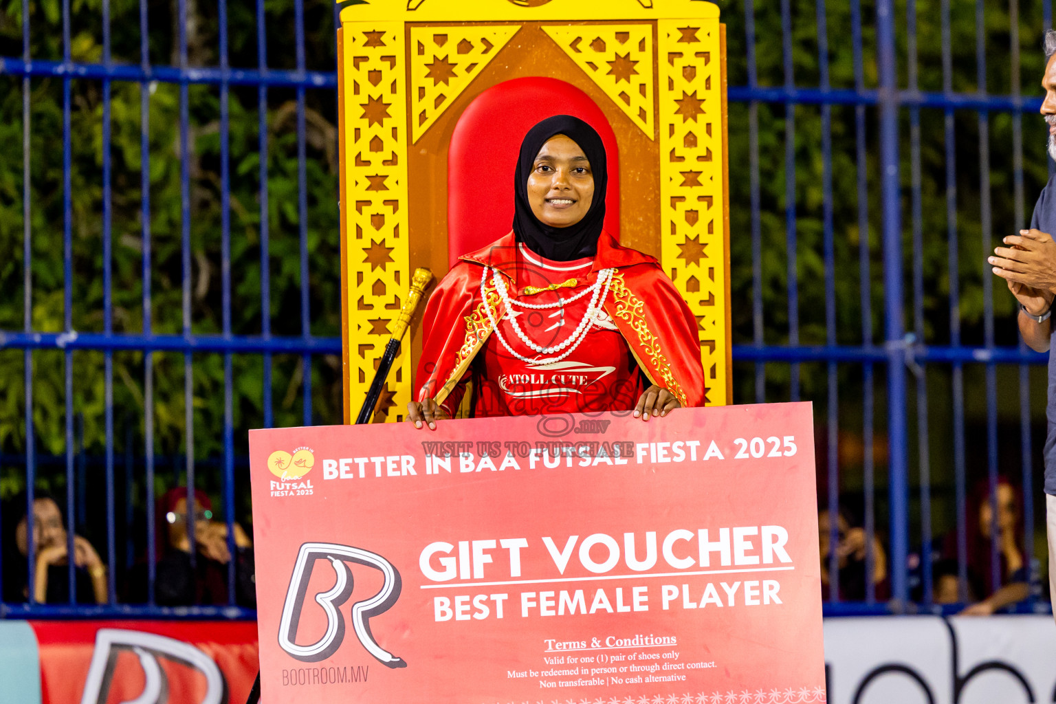 Closing Ceremony of Better in Baa Futsal Fiesta 2025 held in B. Eydhafushi, Maldives on Monday, 17th November 2025. Photos: Nausham Waheed / images.mv