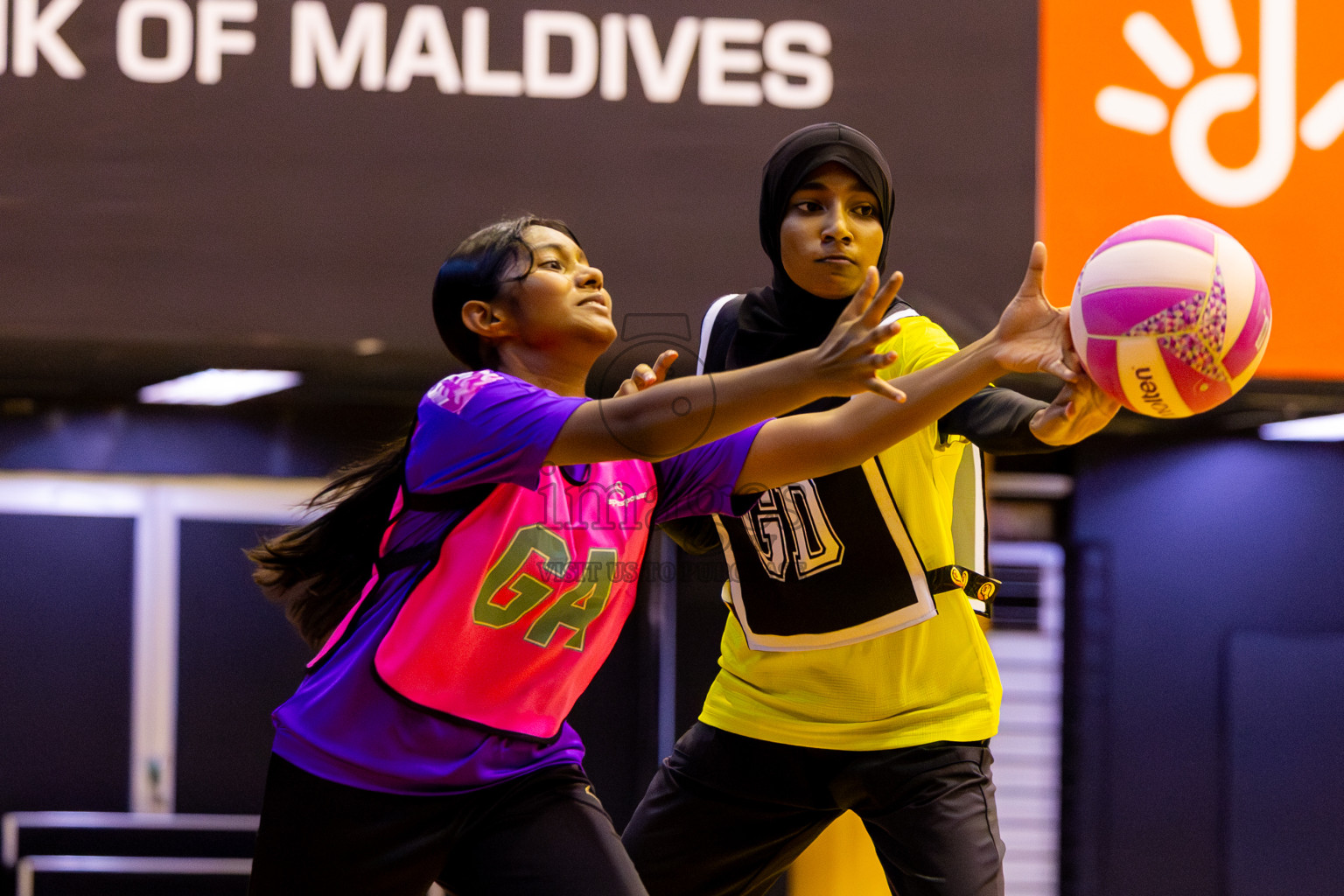 KYRC vs Invicto SC in Day 1 of 24th Milo Netball Association Championship held in Social Center at Male', Maldives on Monday, 1st September 2025. Photos: Nausham Waheed / images.mv