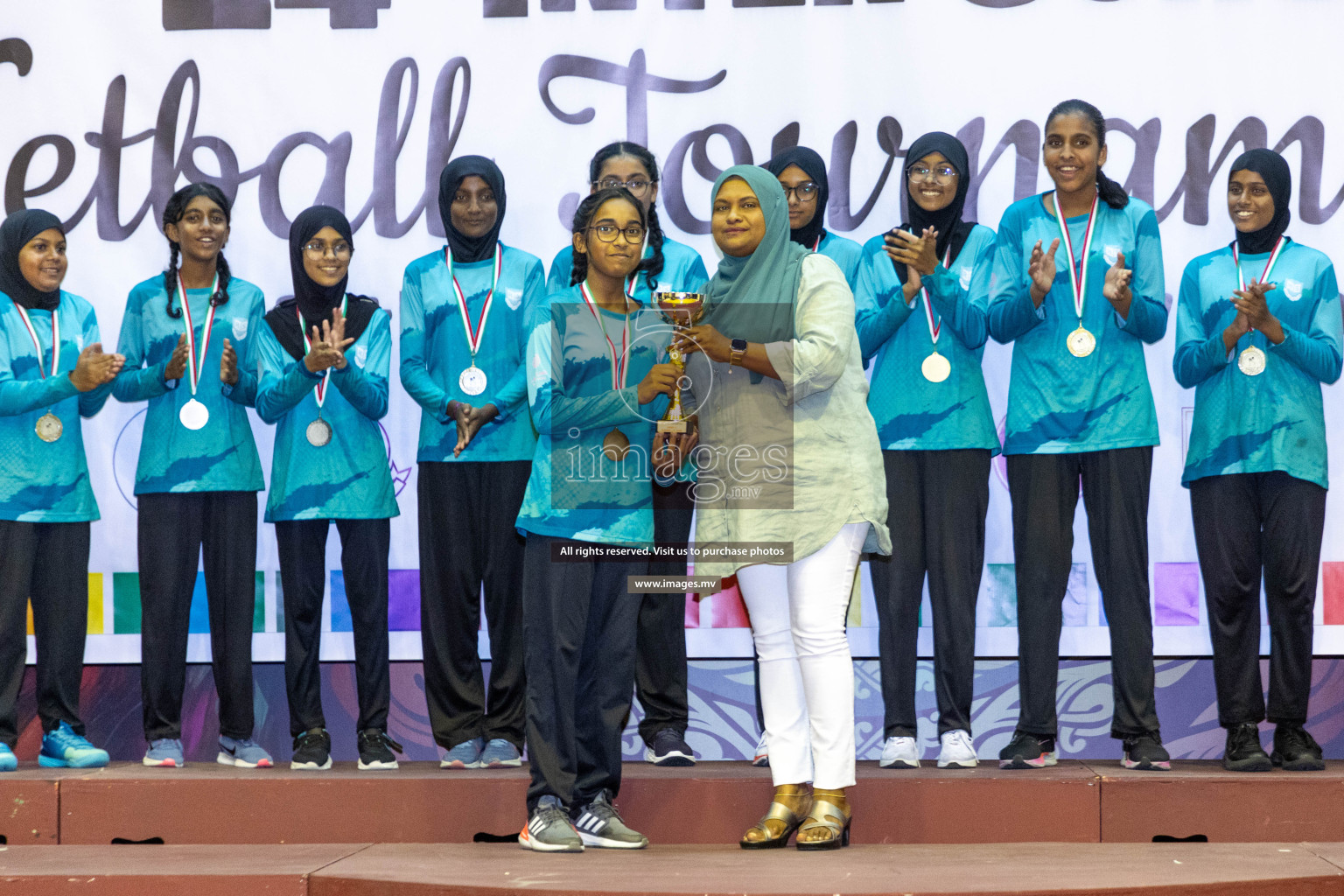 Final of 24th Interschool Netball Tournament 2023 was held in Social Center, Male', Maldives on 7th November 2023. Photos: Nausham Waheed / images.mv