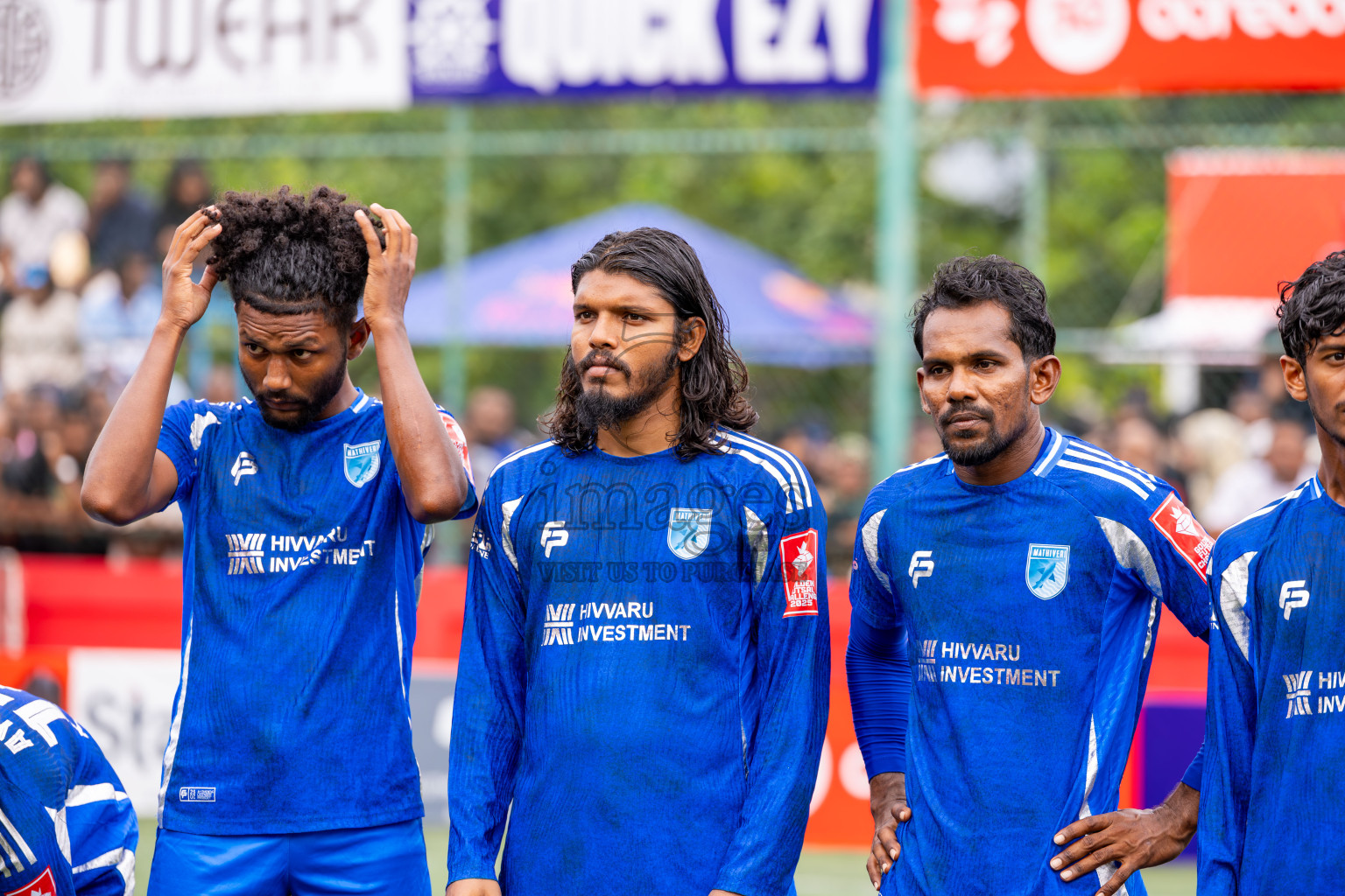 AA. Mathiveri VS AA. Thoddoo in Atoll Round Final on Day 20 of Golden Futsal Challenge 2025 was held on Friday, 24th January 2025, in Hulhumale', Maldives. Photos: Ismail Thoriq / images.mv