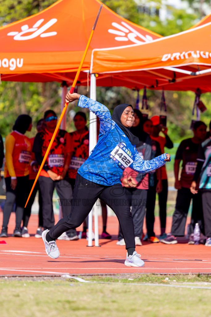 Day 3 of MWSC Interschool Athletics Championships 2024 held in Hulhumale Running Track, Hulhumale, Maldives on Monday, 11th November 2024. Photos by: Nausham Waheed / Images.mv