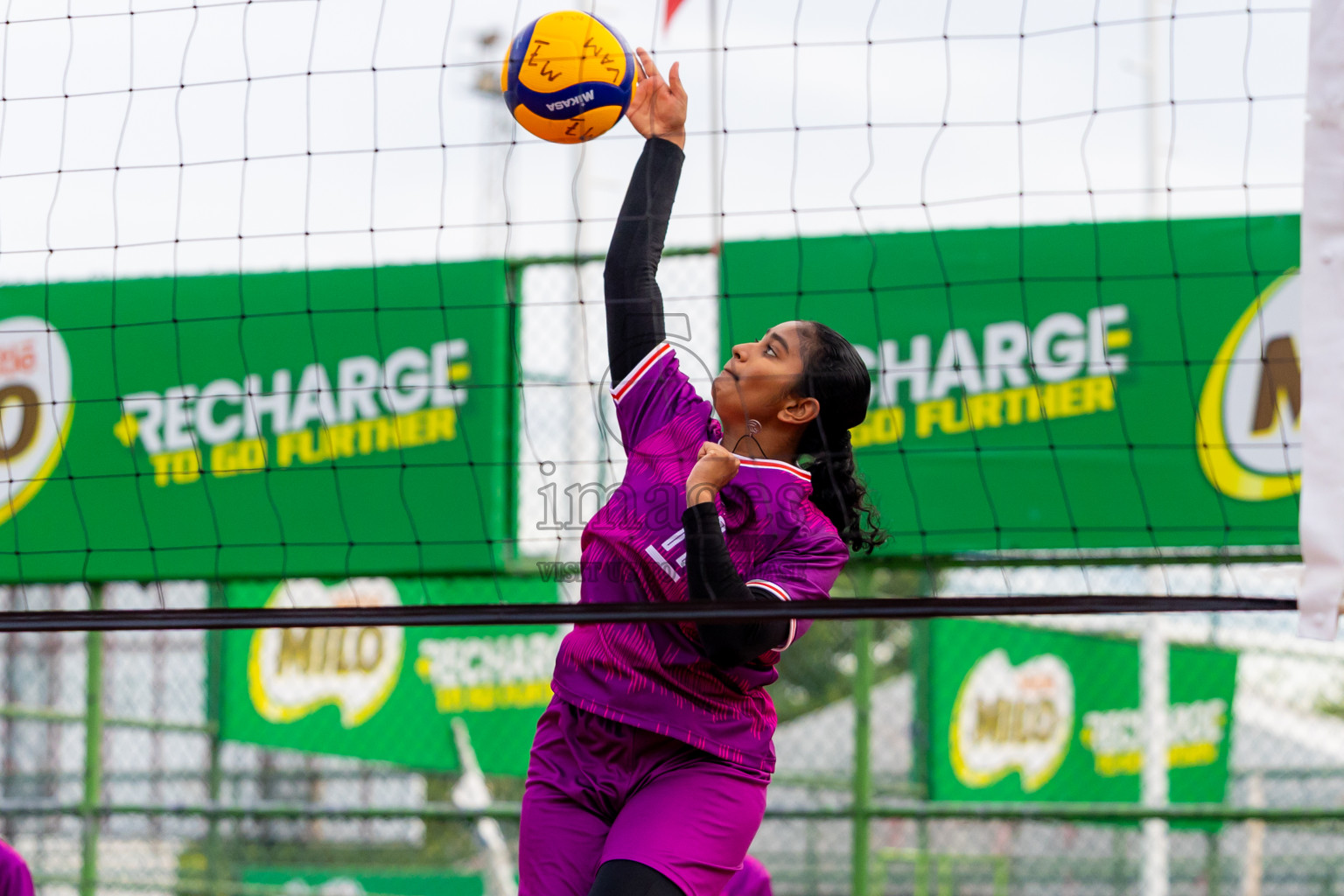 City Sports Club vs Alma Sports Club in Milo National Junior Volleyball Championship 2025 Day 4 was held on Tuesday, 25th November 2025 at Ekuveni Turf Court Male', Maldives. Photos: Nausham Waheed / images.mv