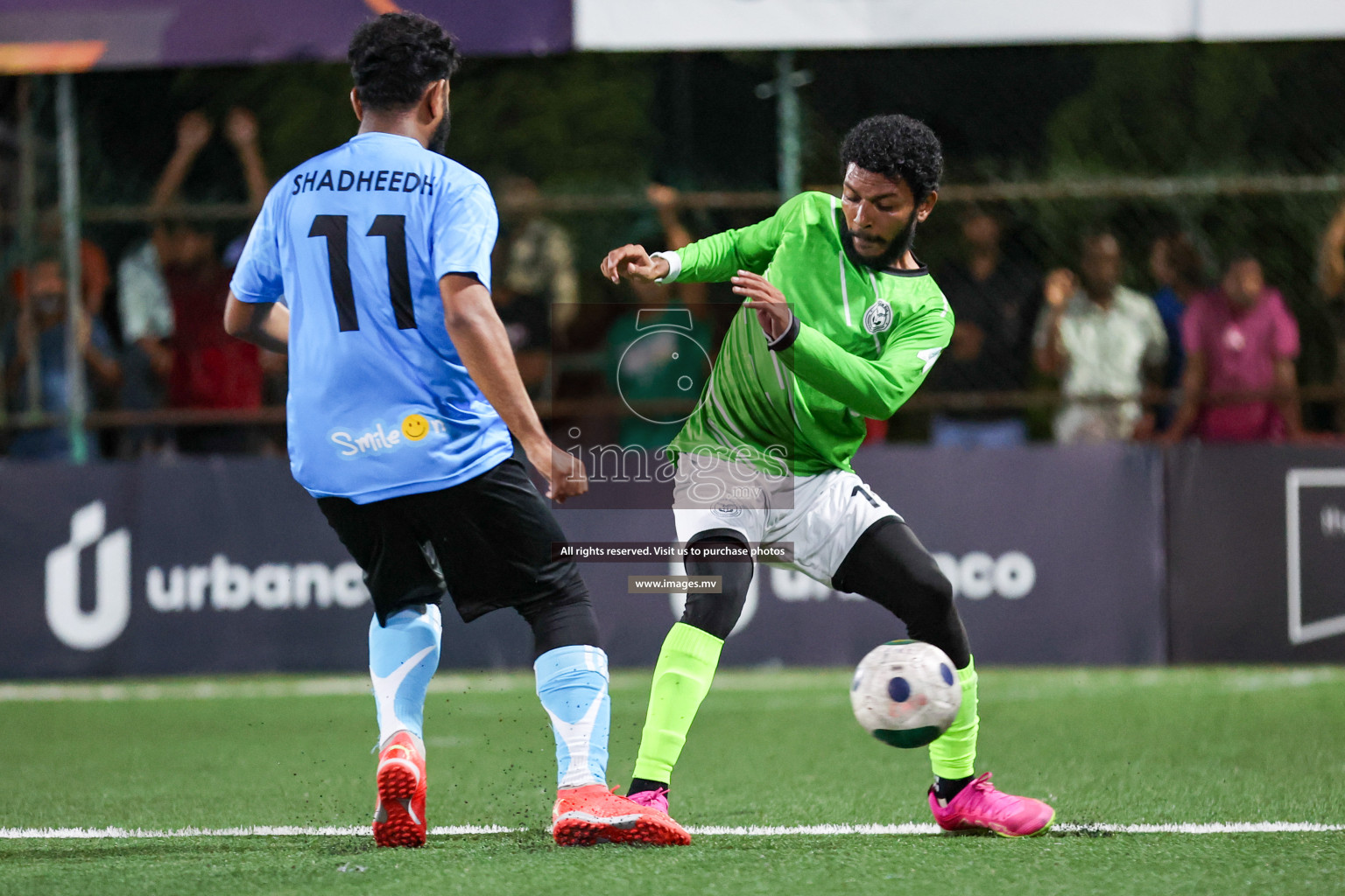 Team DJA vs Thauleemee Gulhun in Club Maldives Cup Classic 2023 held in Hulhumale, Maldives, on Monday, 24th July 2023 Photos: Nausham Waheed/ images.mv