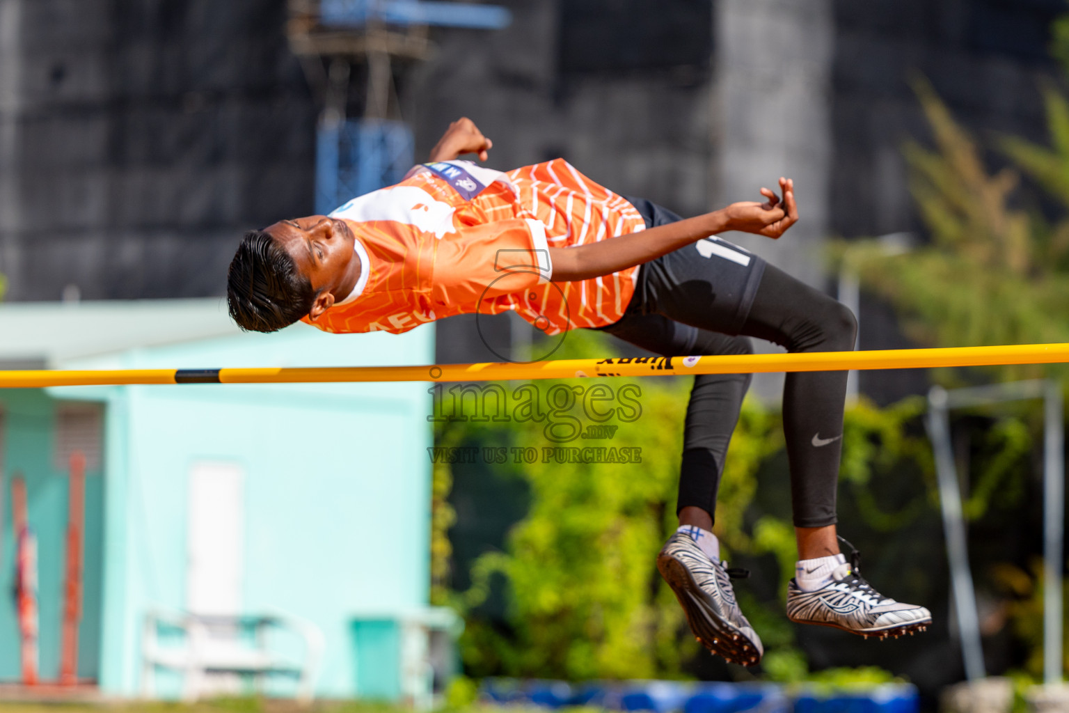 Day 2 of MWSC Interschool Athletics Championships 2024 held in Hulhumale Running Track, Hulhumale, Maldives on Sunday, 10th November 2024. 
Photos by:  Hassan Simah / Images.mv