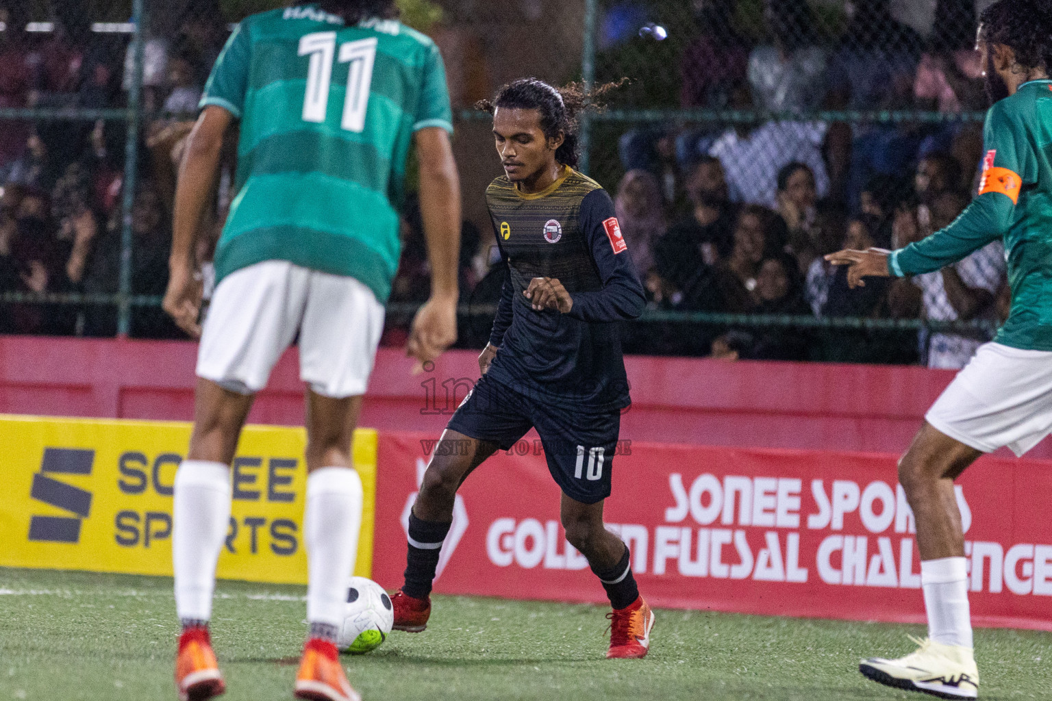 Th Omadhoo vs Th Kinbidhoo in Day 20 of Golden Futsal Challenge 2024 was held on Saturday , 3rd February 2024 in Hulhumale', Maldives Photos: Nausham Waheed / images.mv