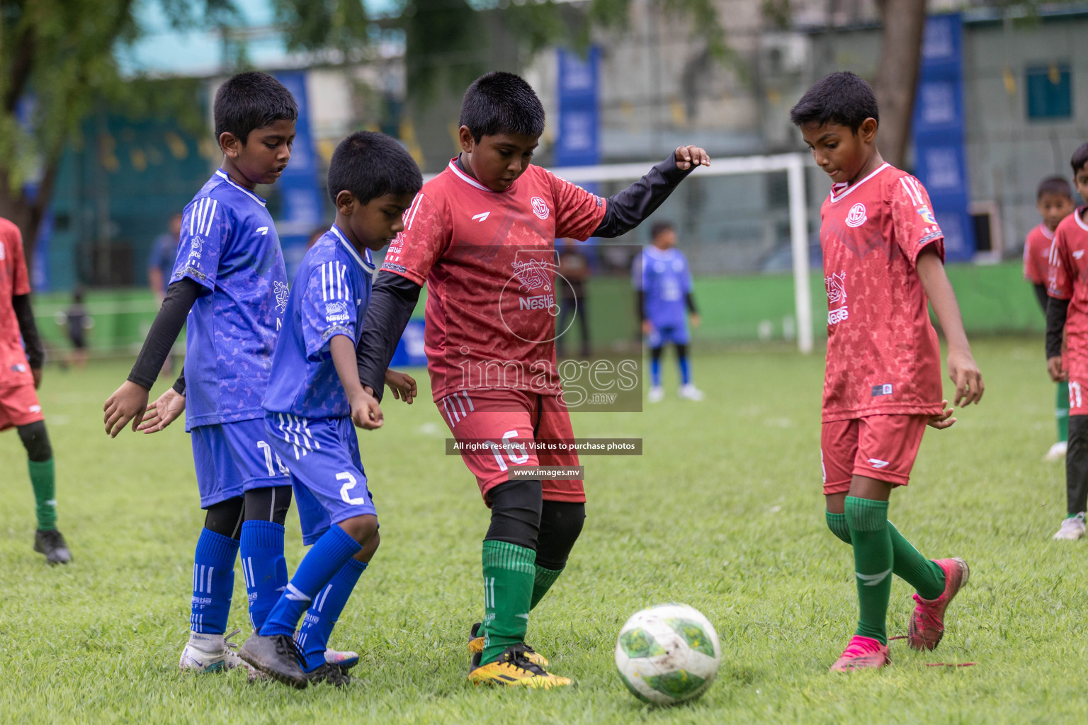 Day 1 of Nestle kids football fiesta, held in Henveyru Football Stadium, Male', Maldives on Wednesday, 11th October 2023 Photos: Shut Abdul Sattar/ Images.mv