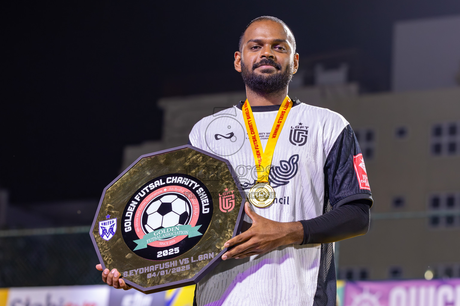 Opening of Golden Futsal Challenge 2025 with Charity Shield Match between L.Gan vs B.Eydhafushi was held on Saturday, 4th January 2025, in Hulhumale', Maldives Photos: Ismail Thoriq / images.mv