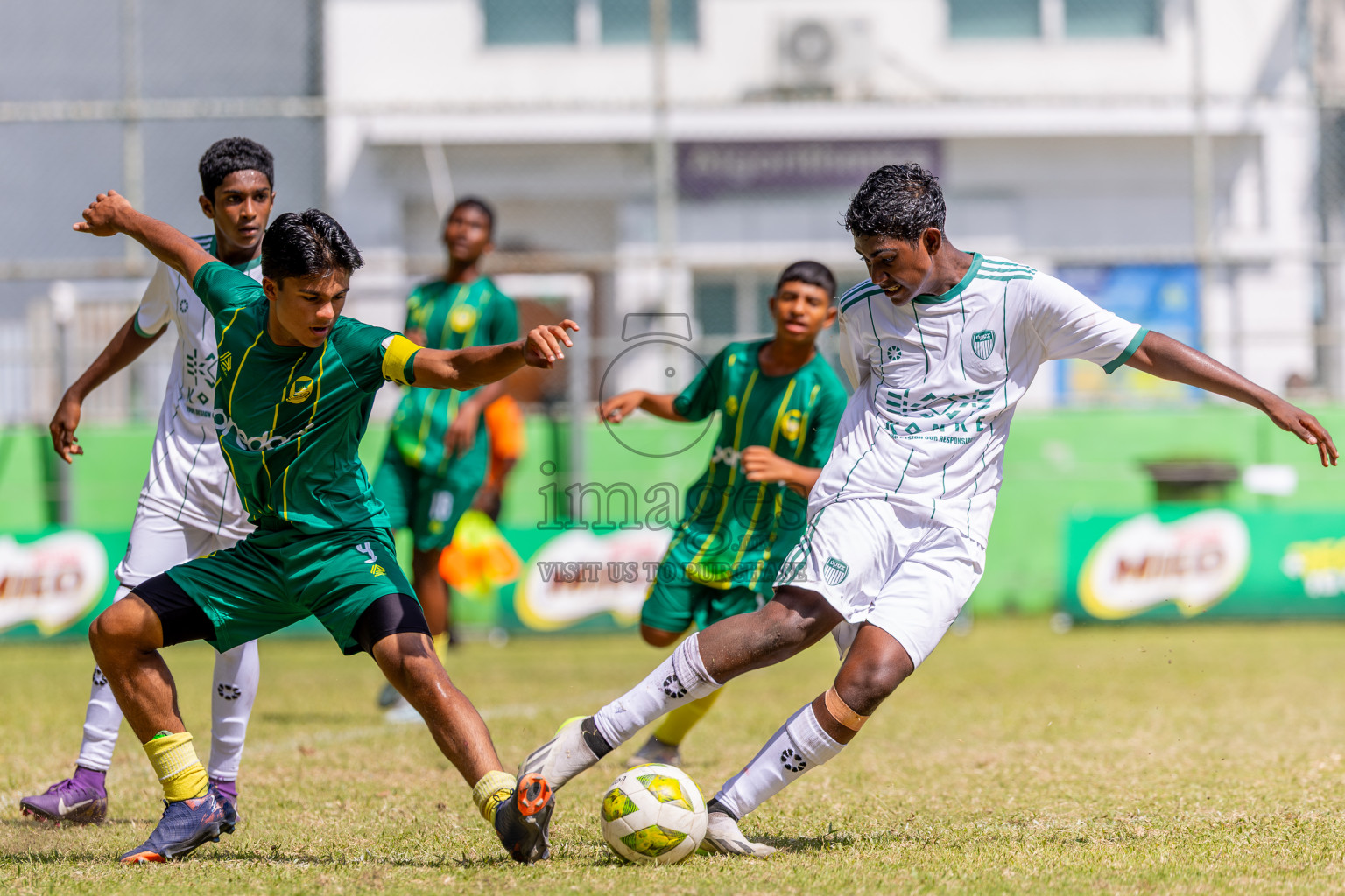 Day 4 of MILO Academy Championship 2025 (U14) was held on Sunday, 2nd November 2025 at Henveiru Football Grounds, Male', Maldives . 
Photos: Ismail Thoriq / images.mv