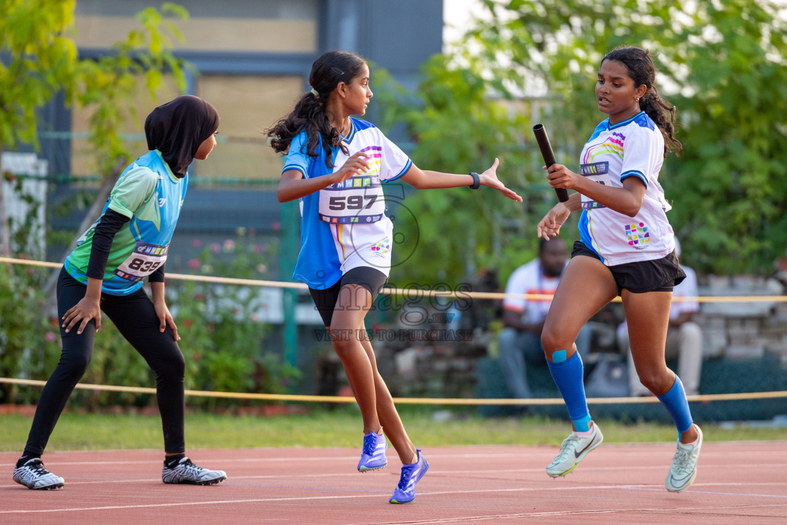 Day 4 of MWSC Interschool Athletics Championships 2024 held in Hulhumale Running Track, Hulhumale, Maldives on Tuesday, 12th November 2024. Photos by: Ismail Thoriq / Images.mv