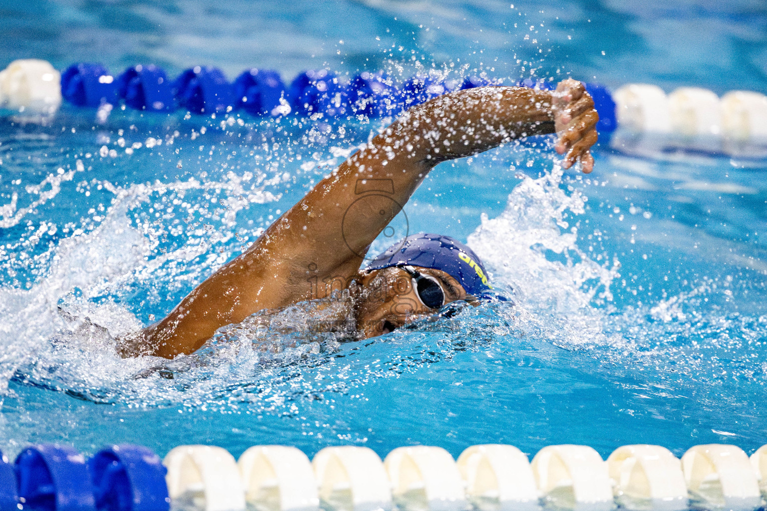 Day 5 of National Swimming Competition 2024 held in Hulhumale', Maldives on Tuesday, 17th December 2024. Photos: Hassan Simah / images.mv