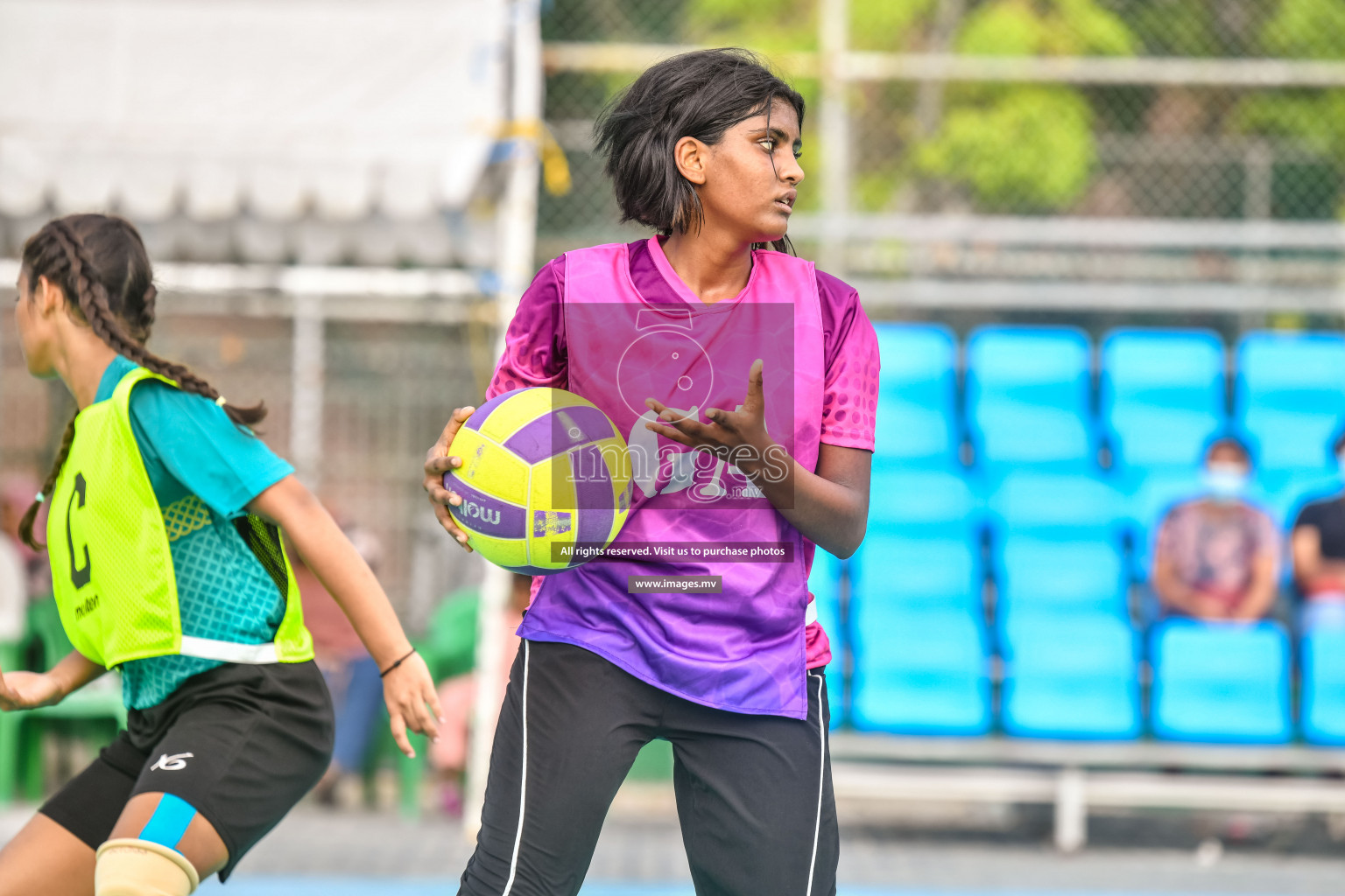 Day 13 of Junior Netball Championship 2022 held in Male', Maldives. Photos by Nausham Waheed