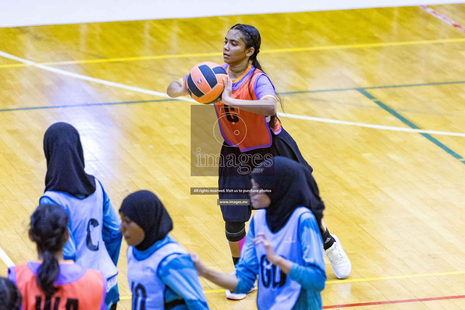 Day6 of 24th Interschool Netball Tournament 2023 was held in Social Center, Male', Maldives on 1st November 2023. Photos: Nausham Waheed / images.mv