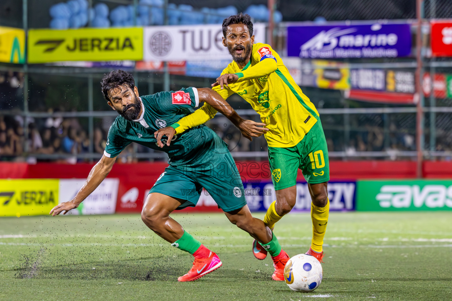 Dhandimagu vs GDh Vaadhoo in Zone Round on Day 28 of Golden Futsal Challenge 2025 was held on Saturday , 1st February 2025, in Hulhumale', Maldives. Photos: Ismail Thoriq / images.mv