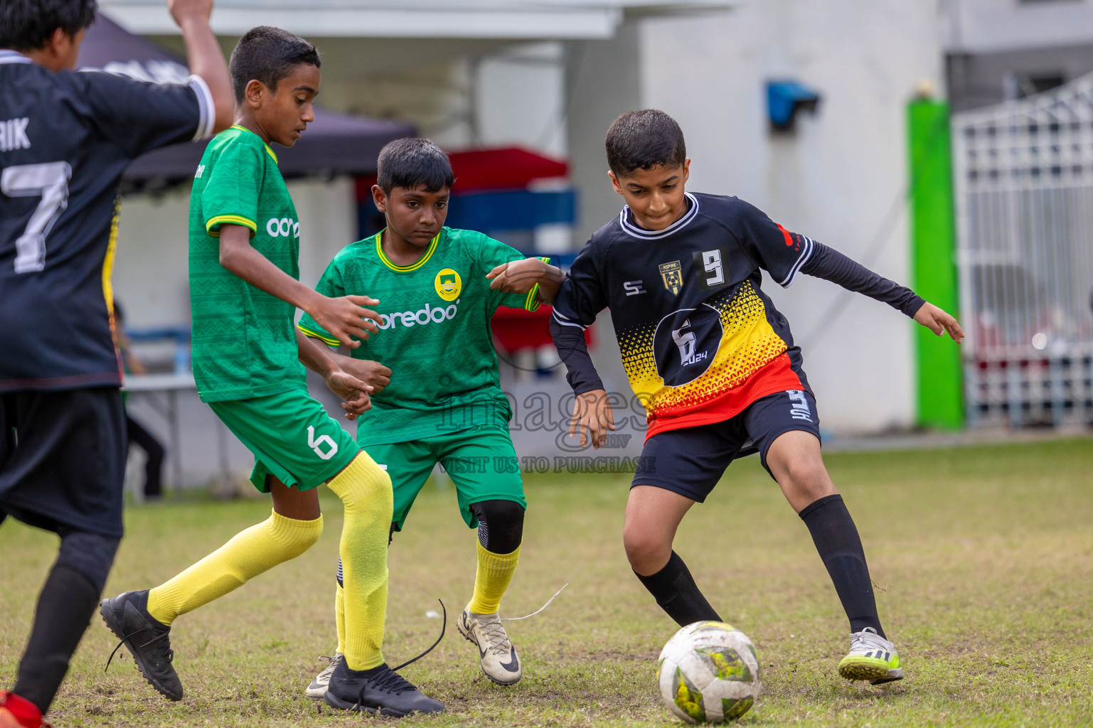 Day 1 of MILO Academy Championship 2024 - U12 was held at Henveiru Grounds in Male', Maldives on Thursday, 4th July 2024. Photos: Shuu Abdul Sattar / images.mv