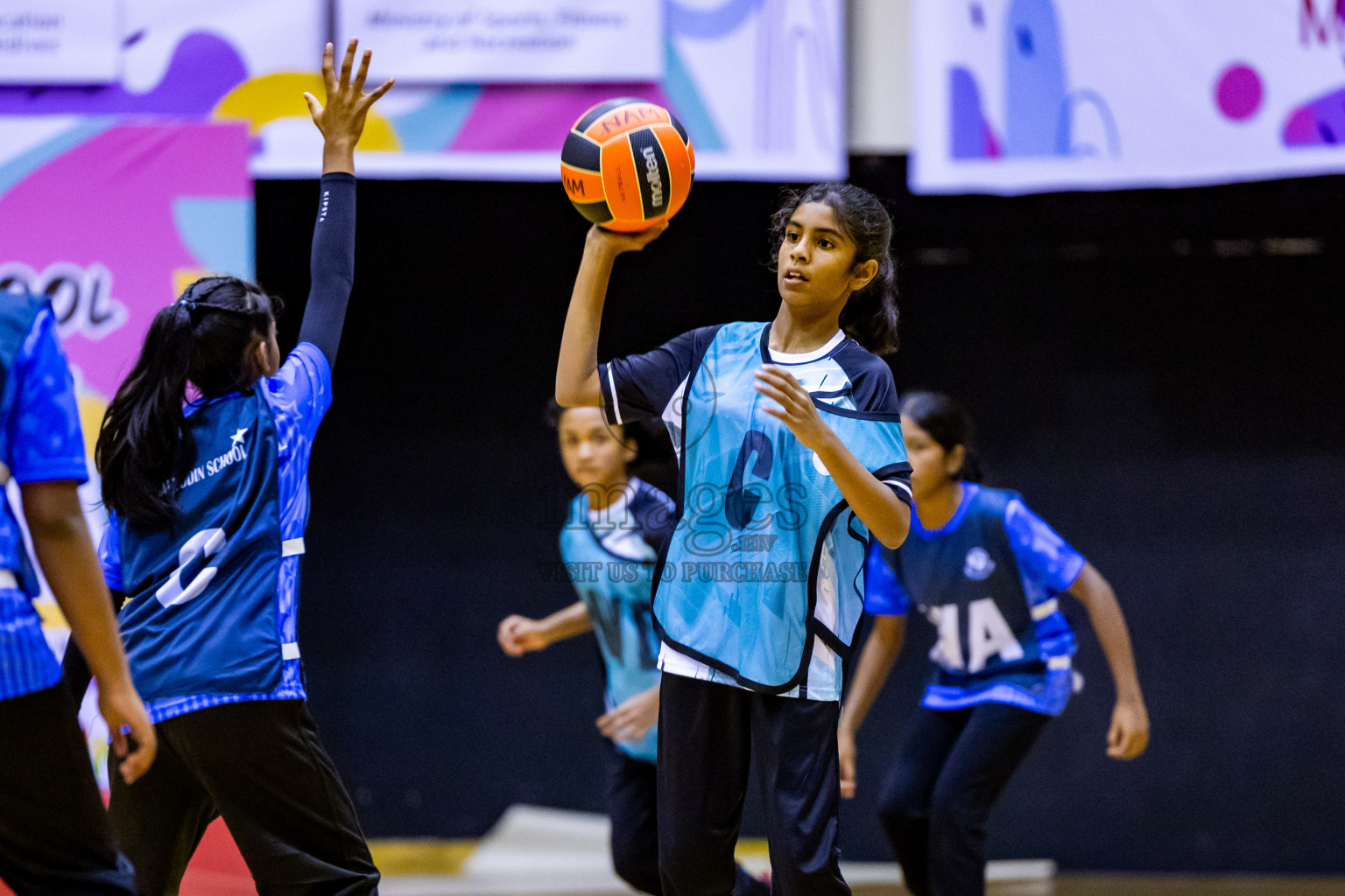 Day 2 of 25th Inter-School Netball Tournament was held in Social Center at Male', Maldives on Saturday, 10th August 2024. Photos: Nausham Waheed / images.mv