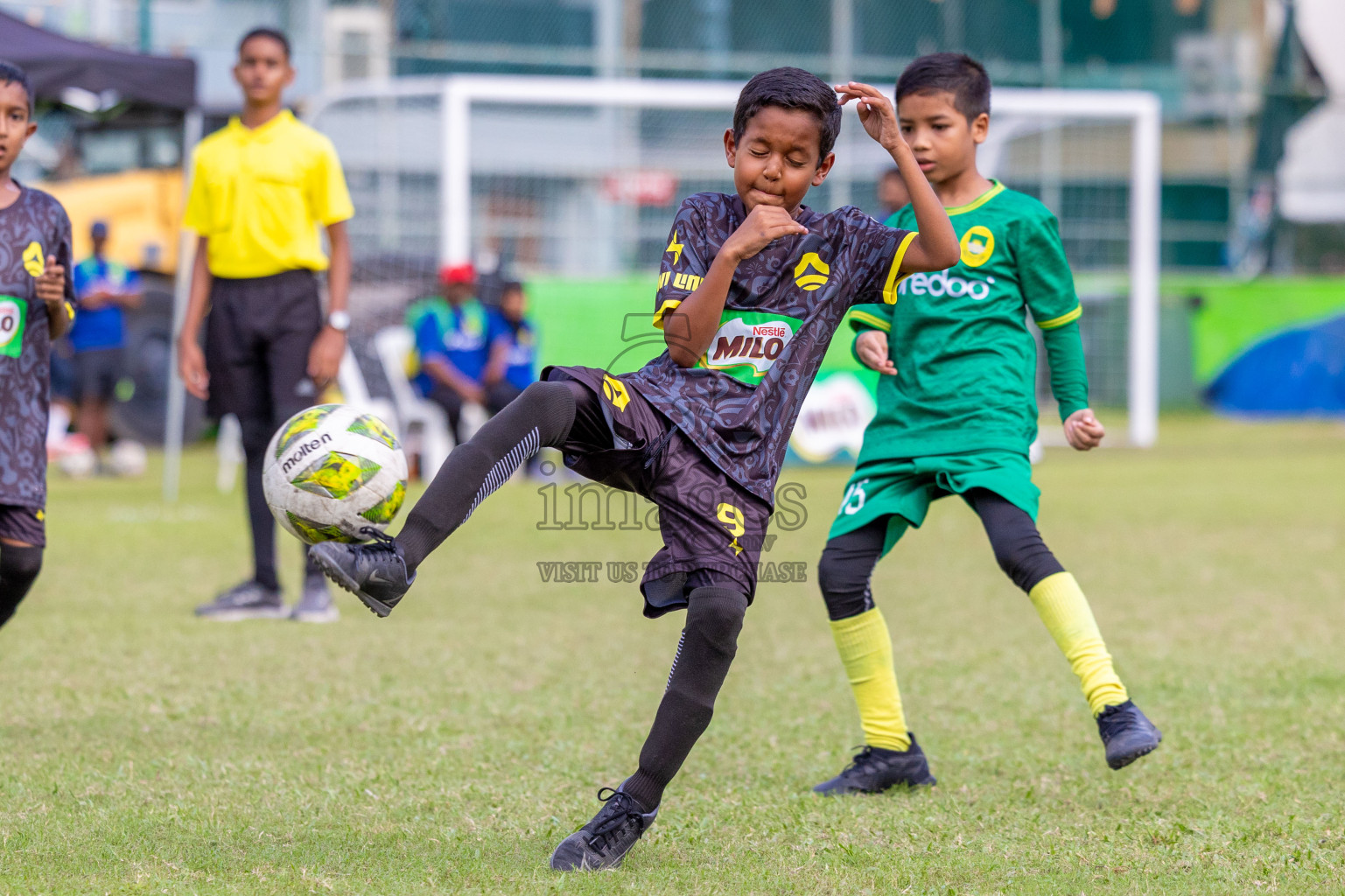 Day 1 of MILO Academy Championship 2024 - U12 was held at Henveiru Grounds in Male', Maldives on Thursday, 4th July 2024. Photos: Shuu Abdul Sattar / images.mv