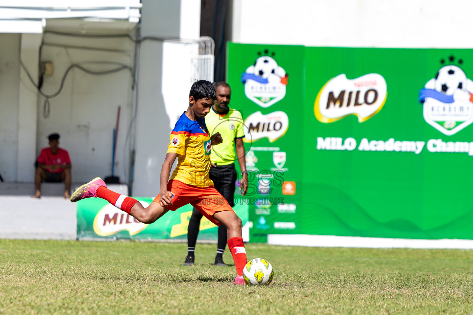 Day 4 of MILO Academy Championship 2024 (U-14) was held in Henveyru Stadium, Male', Maldives on Sunday, 3rd November 2024. 
Photos: Hassan Simah / Images.mv