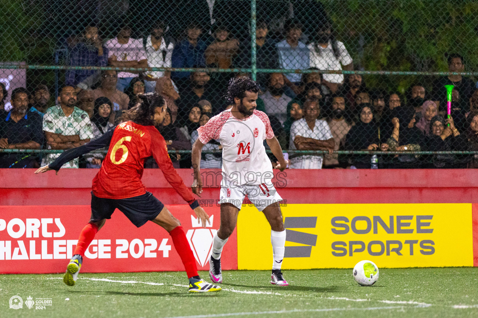 L Maavah vs L Gan in Day 7 of Golden Futsal Challenge 2024 was held on Saturday, 20th January 2024, in Hulhumale', Maldives Photos: Ismail Thoriq / images.mv