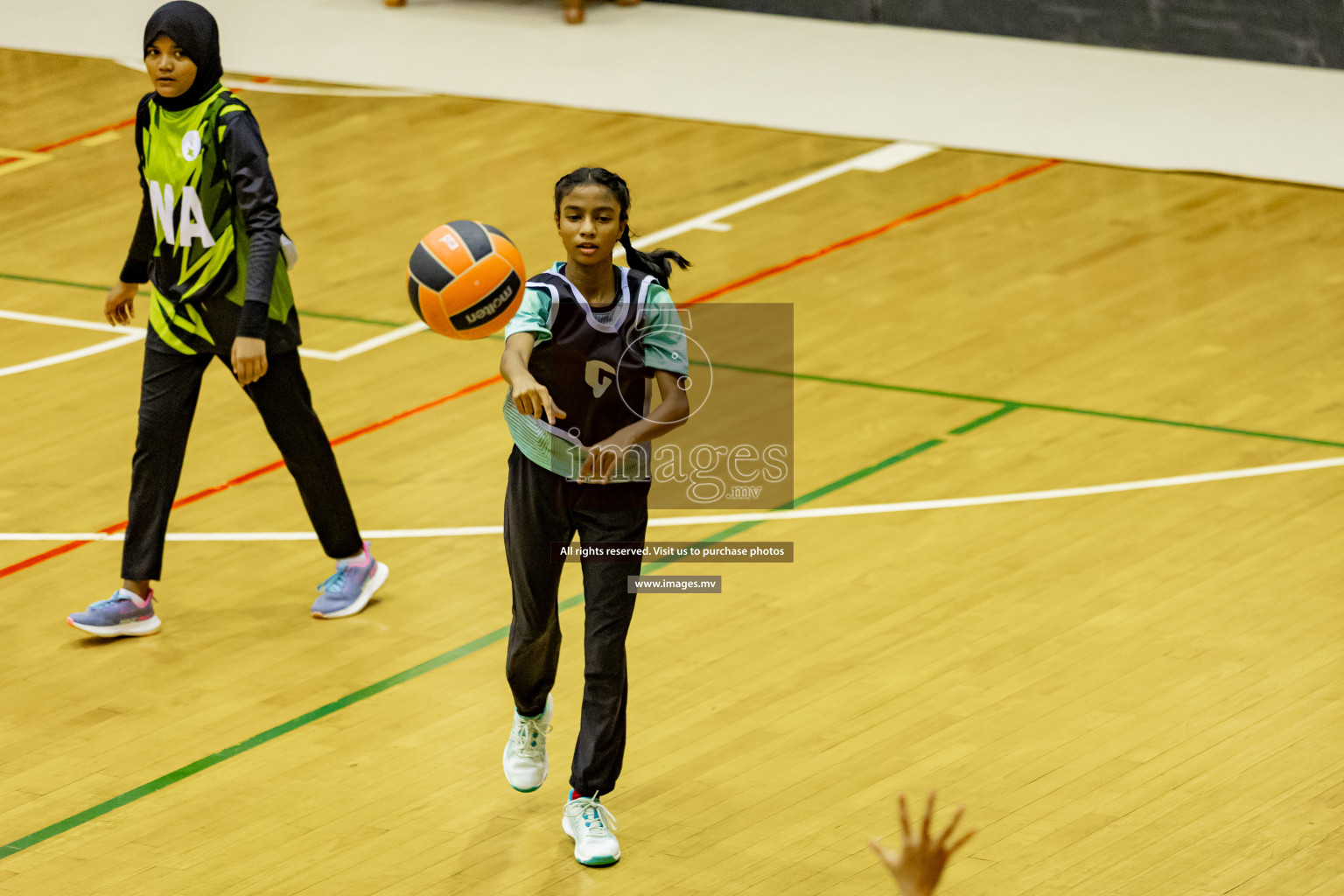 Day 8 of 24th Interschool Netball Tournament 2023 was held in Social Center, Male', Maldives on 3rd November 2023. Photos: Hassan Simah, Nausham Waheed / images.mv