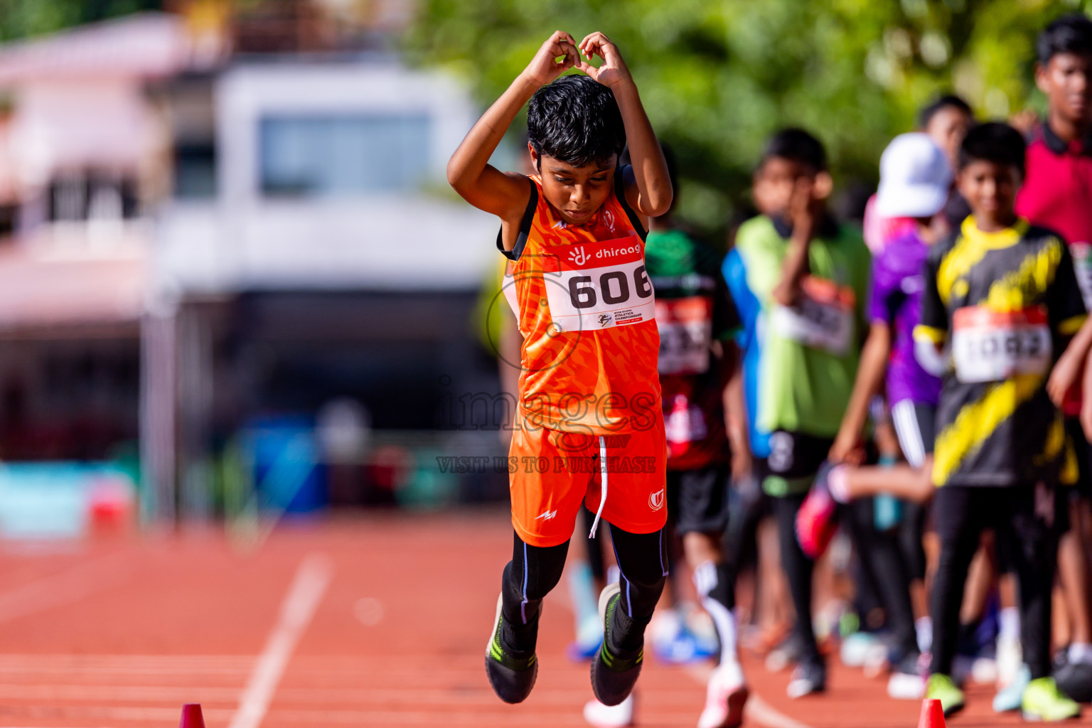Day 1 of Inter-school Athletics Championship 2025 held in Ekuveni Synthetic Track, Male', Maldives on Monday, 06th October 2025. Photos by: Nausham Waheed / Images.mv