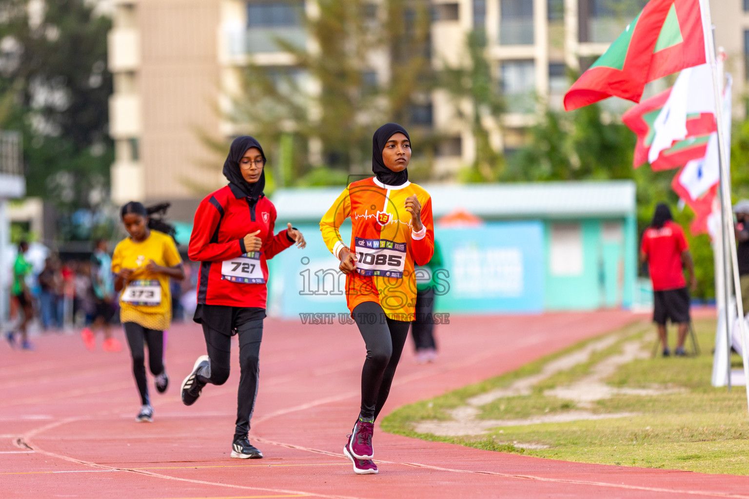 Day 2 of MWSC Interschool Athletics Championships 2024 held in Hulhumale Running Track, Hulhumale, Maldives on Sunday, 10th November 2024. Photos by: Ayaan / Images.mv