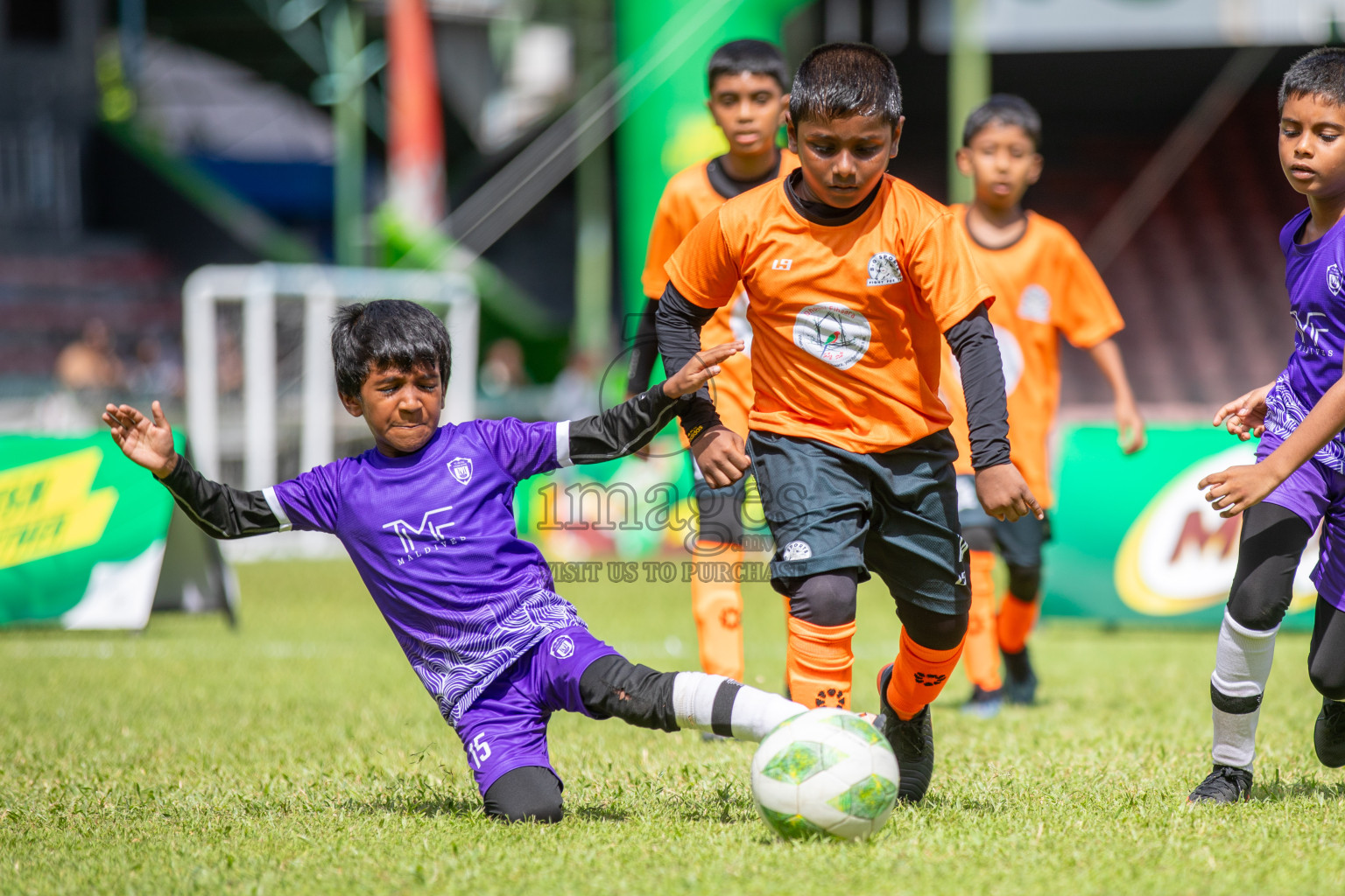 Day 2 of Under 10 MILO Academy Championship 2024 was held at National Stadium in Male', Maldives on Friday, 27th April 2024. Photos: Mohamed Mahfooz Moosa / images.mv