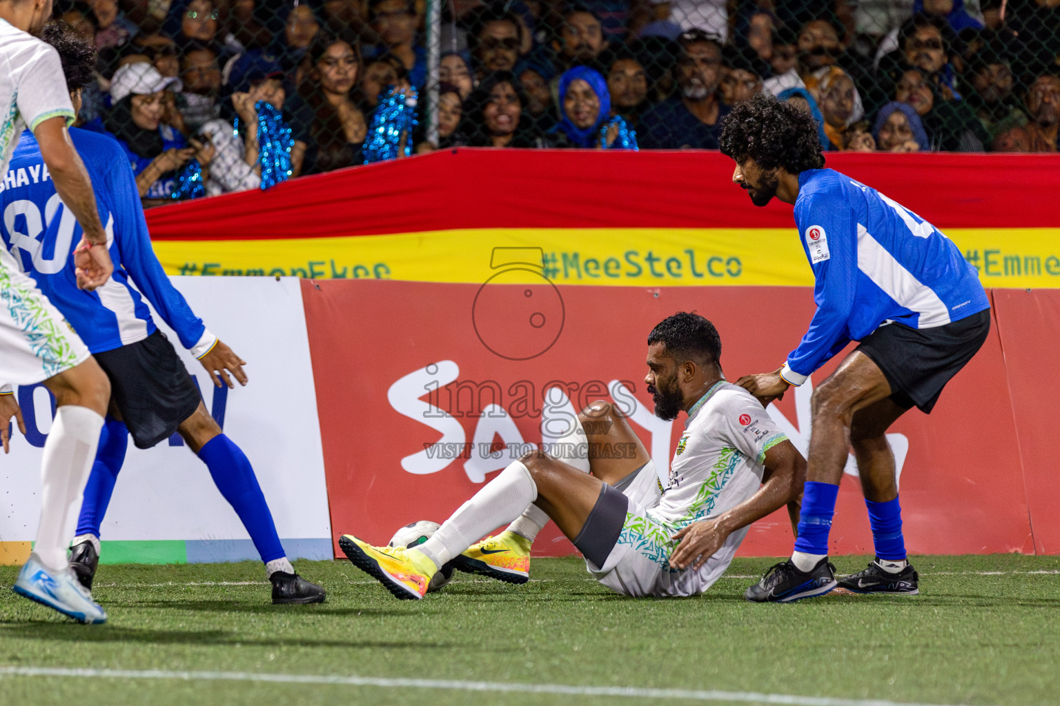 WAMCO vs STELCO RC in the Semi Finals of Club Maldives Cup 2024 held in Rehendi Futsal Ground, Hulhumale', Maldives on Monday, 14th October 2024. 
Photos: Hassan Simah / images.mv