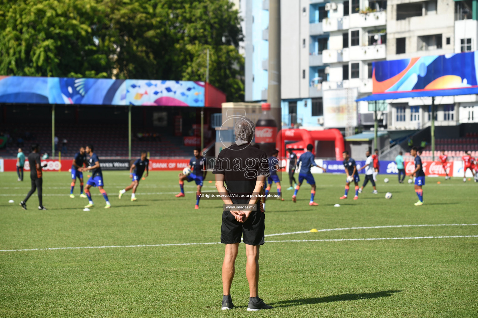 Bangladesh vs India in SAFF Championship 2021 held on 1st October 2021 in Galolhu National Stadium, Male', Maldives