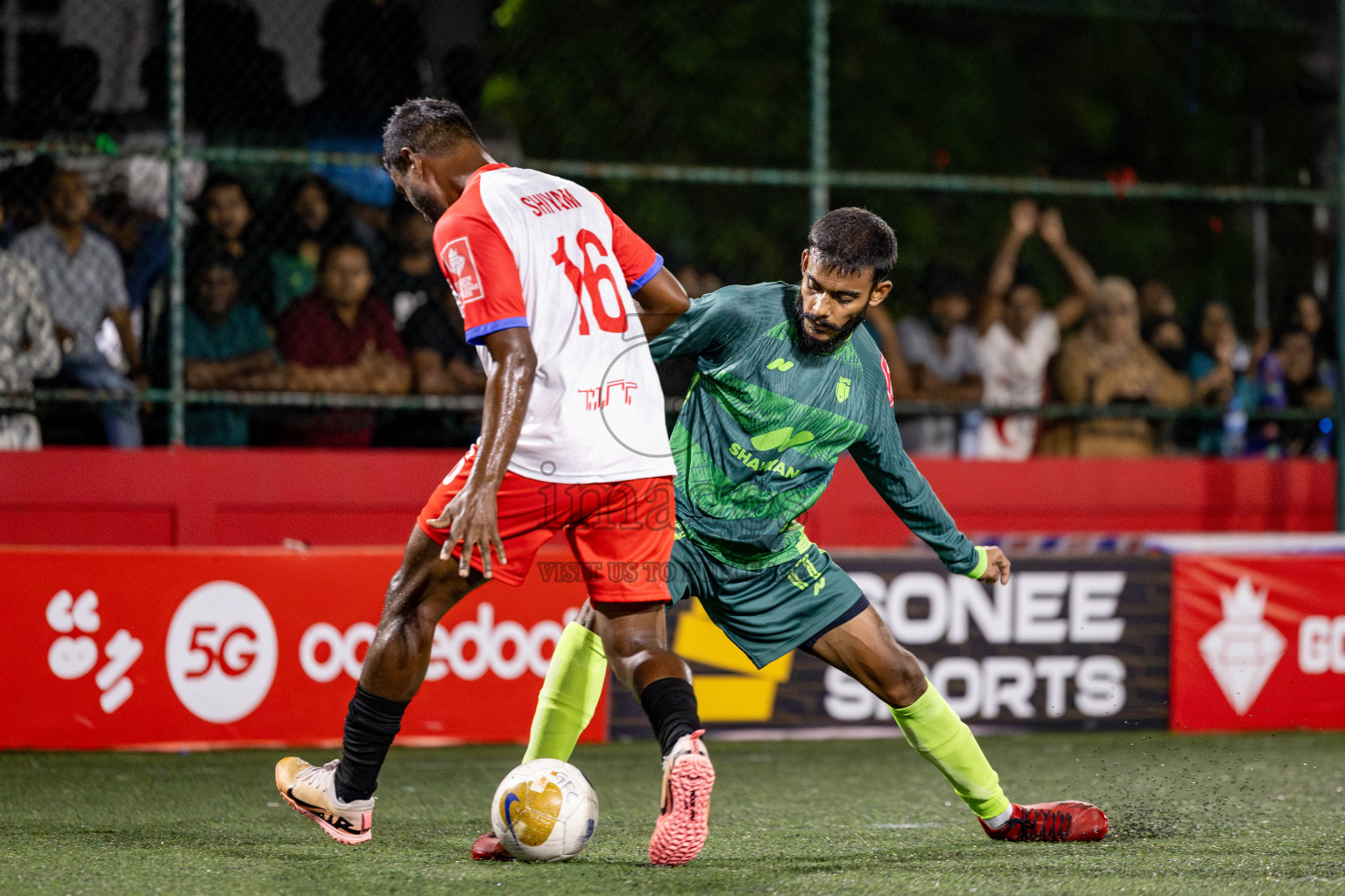 Th. Kinbidhoo VS Th. Dhiyamigili in Day 18 of Golden Futsal Challenge 2025 was held on Wednesday, 22nd January 2025, in Hulhumale', Maldives. Photos: Nausham Waheed / images.mv