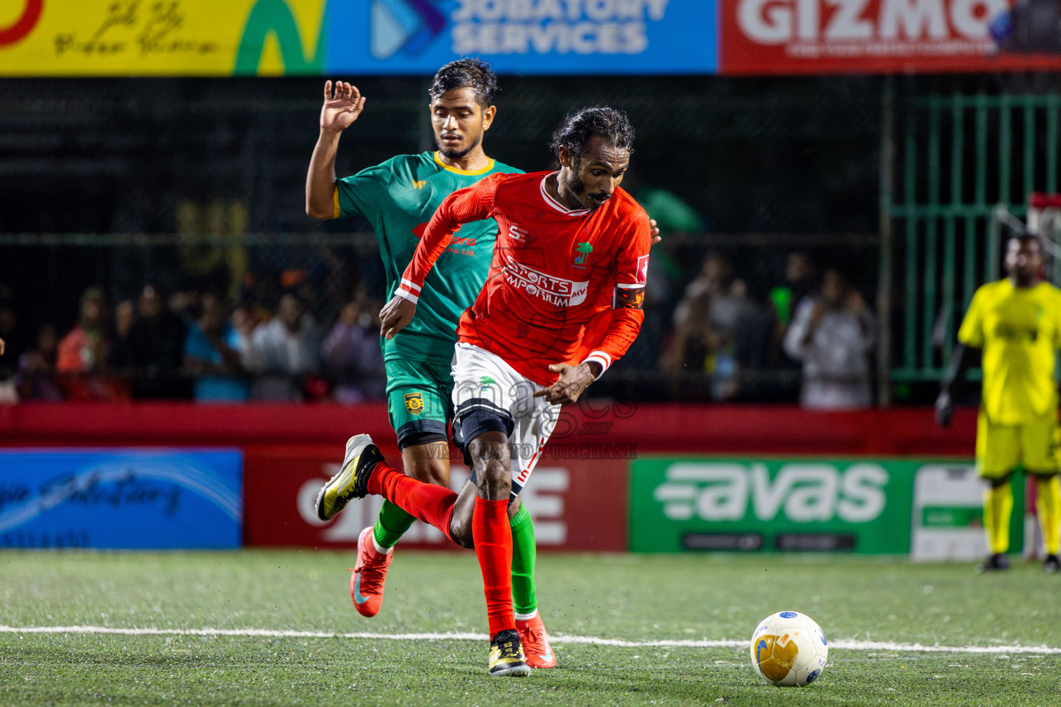 ADh Dhangethi vs ADh Mandhoo on Day 20 of Golden Futsal Challenge 2025 was held on Thursday, 23rd January 2025, in Hulhumale', Maldives. Photos: Nausham Waheed / images.mv