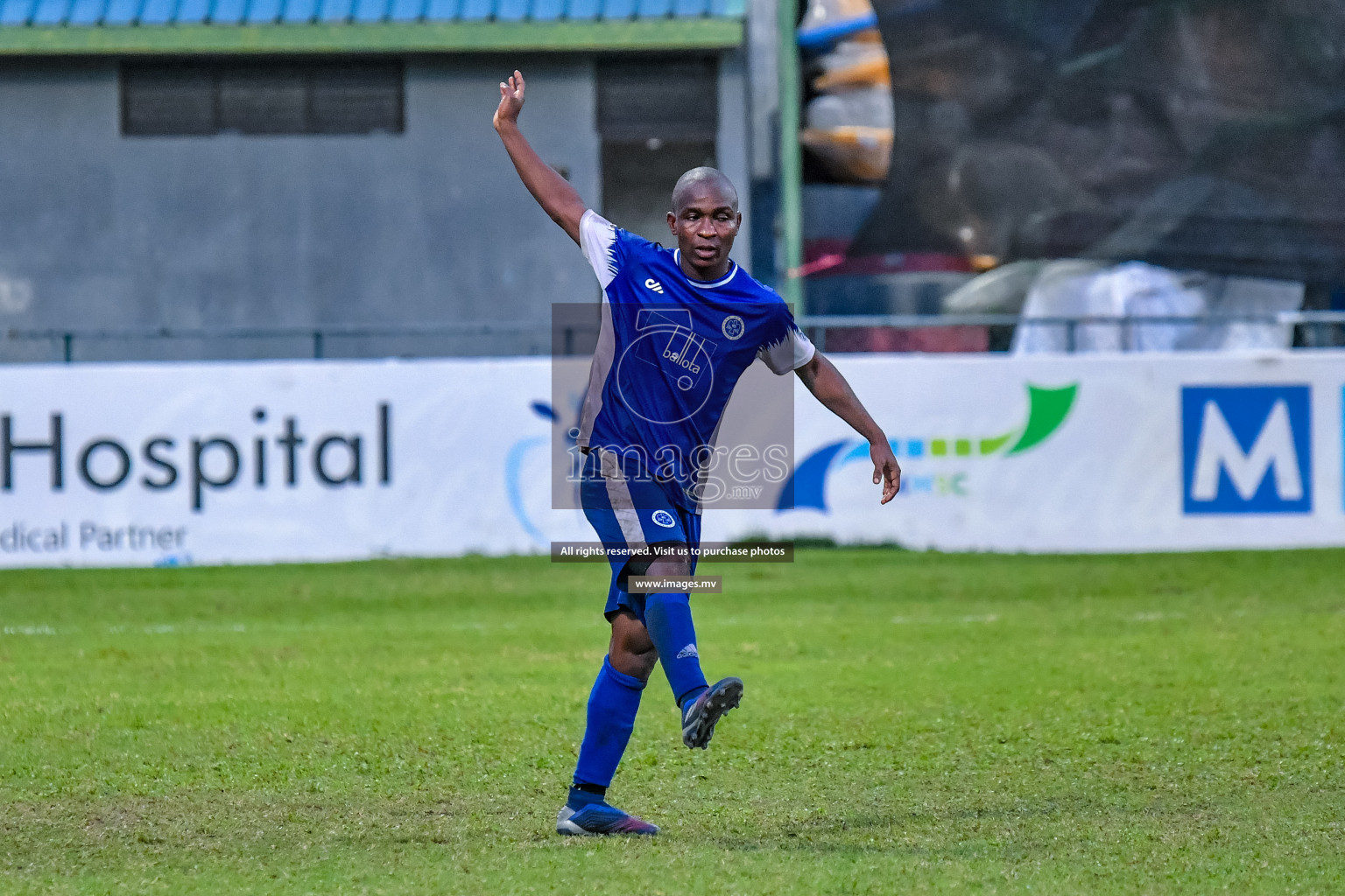 Buru Sports Club vs New Radiant Sports Club in the 2nd Division 2022 on 14th Aug 2022, held in National Football Stadium, Male', Maldives Photos: Nausham Waheed / Images.mv