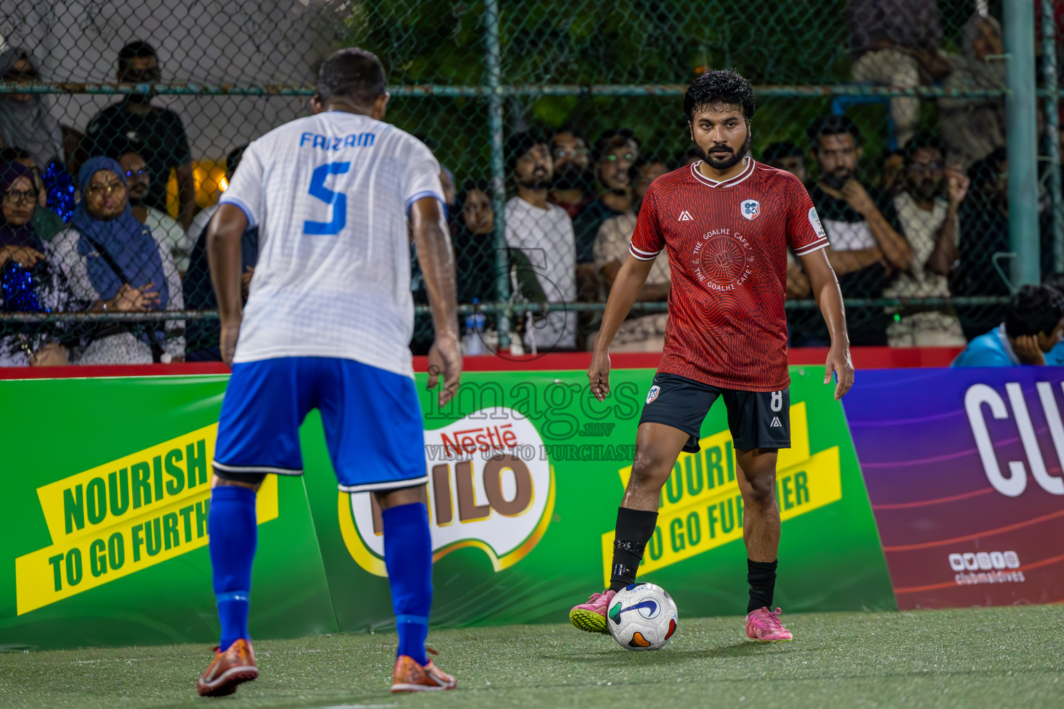 Team Badhahi vs Kulhivaru Vuzaara Club in the Semi-finals of Club Maldives Classic 2024 held in Rehendi Futsal Ground, Hulhumale', Maldives on Thursday, 19th September 2024. Photos: Ismail Thoriq / images.mv