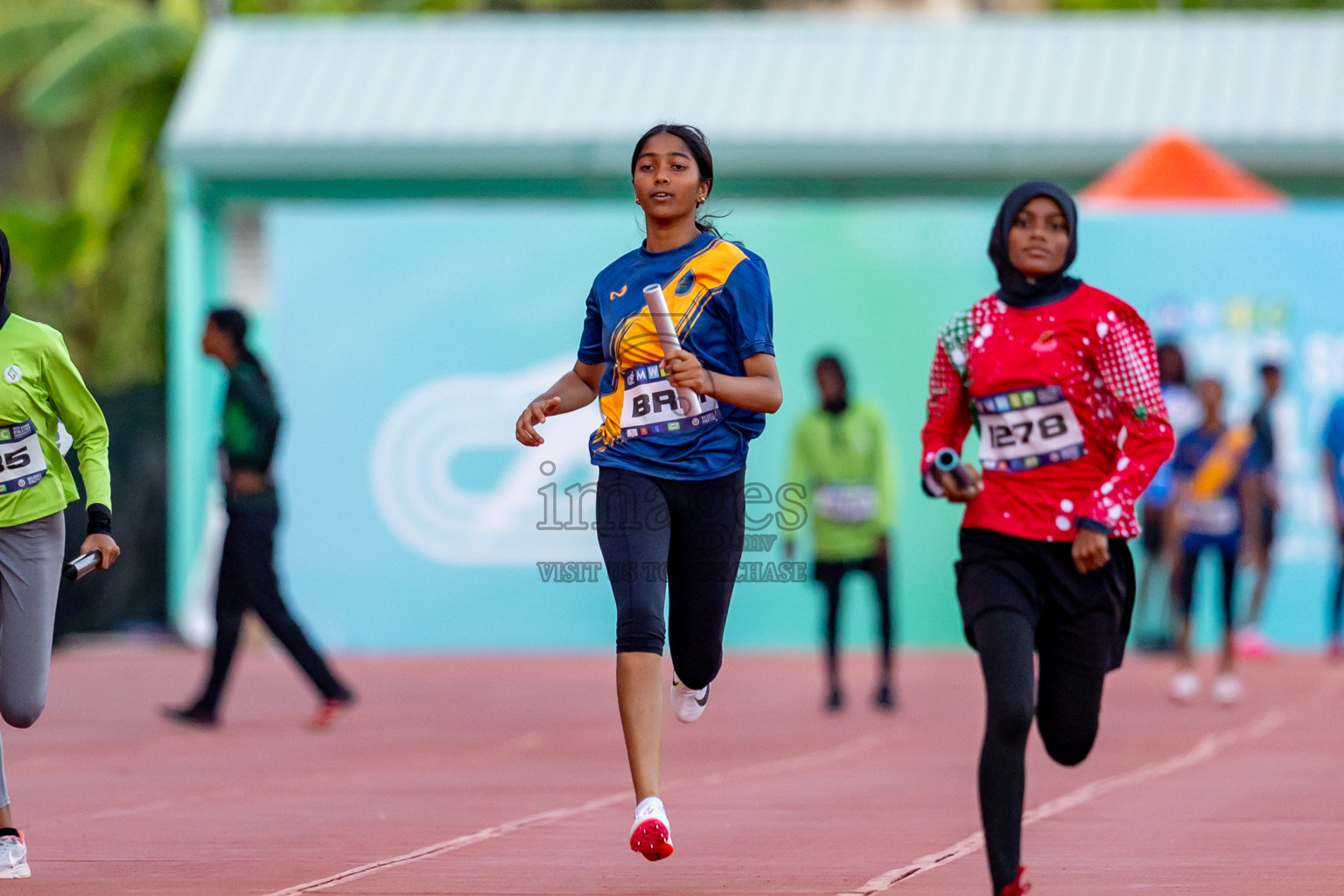 Day 4 of MWSC Interschool Athletics Championships 2024 held in Hulhumale Running Track, Hulhumale, Maldives on Tuesday, 12th November 2024. Photos by: Nausham Waheed / Images.mv