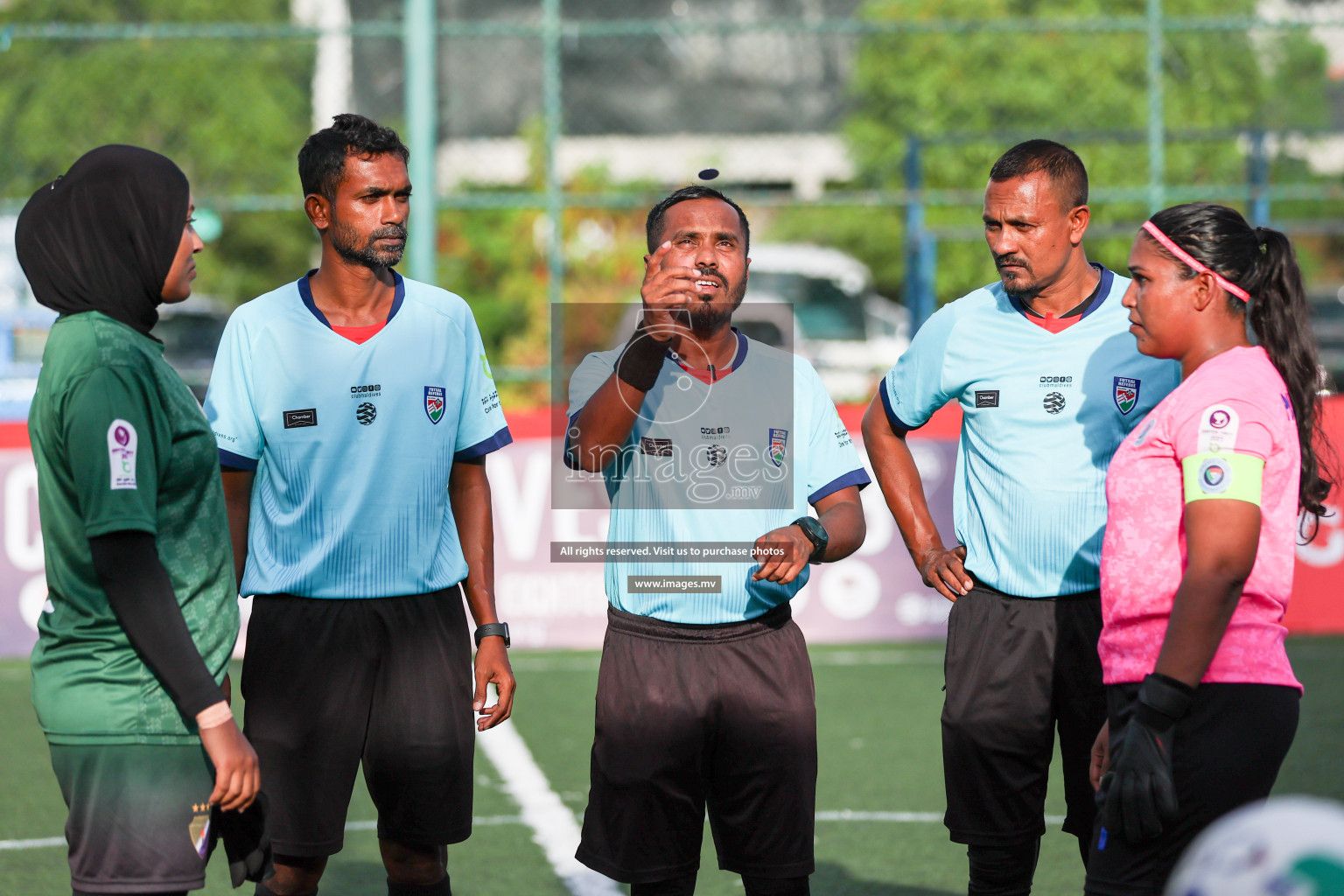 Fenaka vs Police in Eighteen Thirty 2023 held in Hulhumale, Maldives, on Sunday, 03 August 2023. 
Photos: Hassan Simah / images.mv