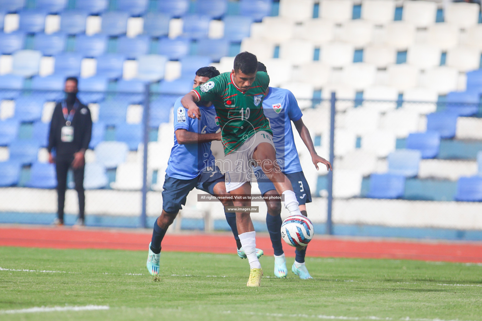 Bangladesh vs Maldives in SAFF Championship 2023 held in Sree Kanteerava Stadium, Bengaluru, India, on Saturday, 25th June 2023. Photos: Nausham Waheed, Hassan Simah / images.mv